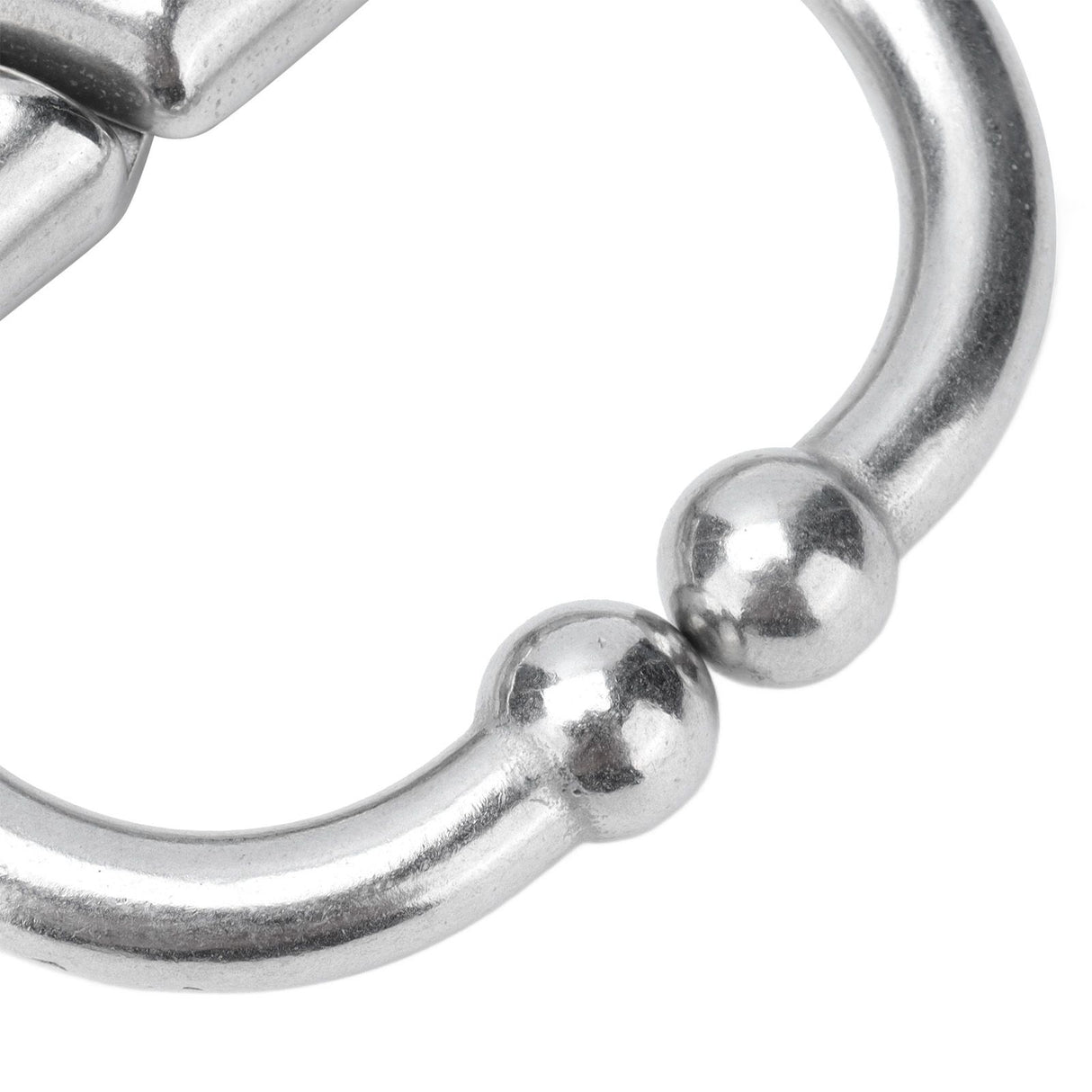 Cattle Nose Ring Stainless Steel Cattle Nose Clamp Bull Cow W Spring Nose Ring for FarmS
