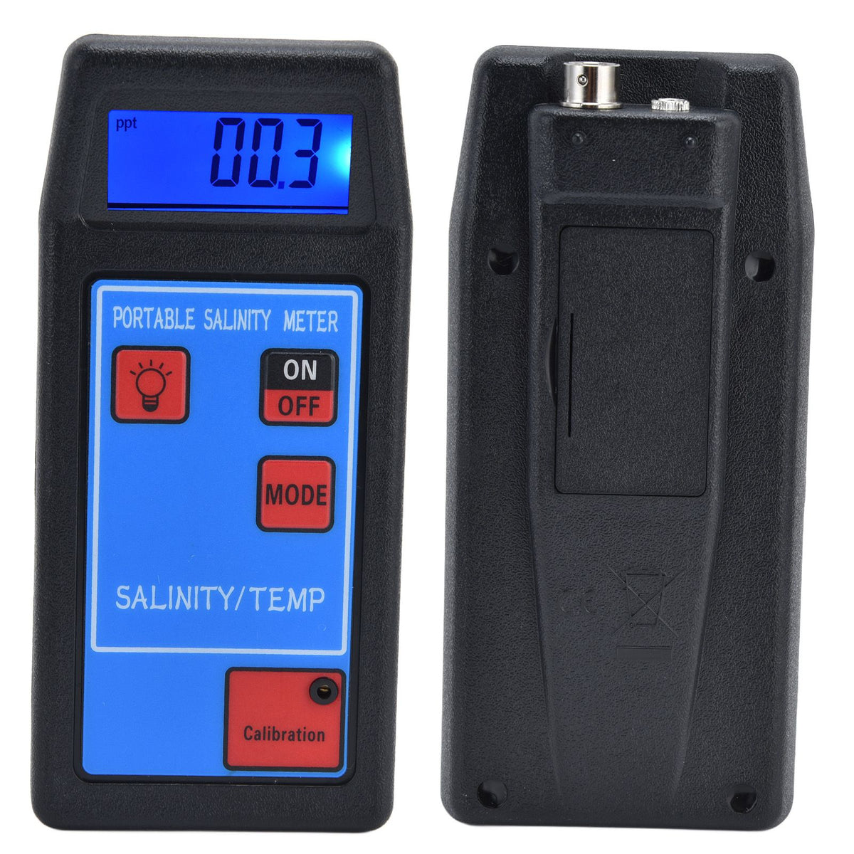 Portable Salinity TEMP Meter Multifunction Water Quality Analyzer for Aquarium Swimming Pool Aquaculture
