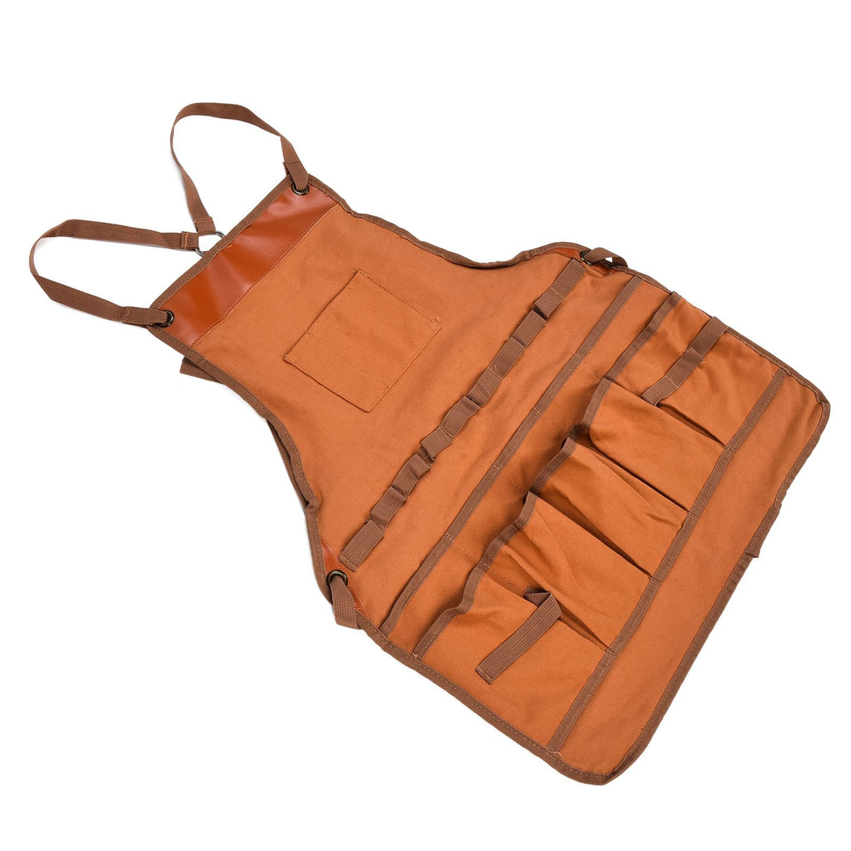 Outdoor Canvas Apron Multifunctional Woodworking Apron for Gardening Camping Barbecue