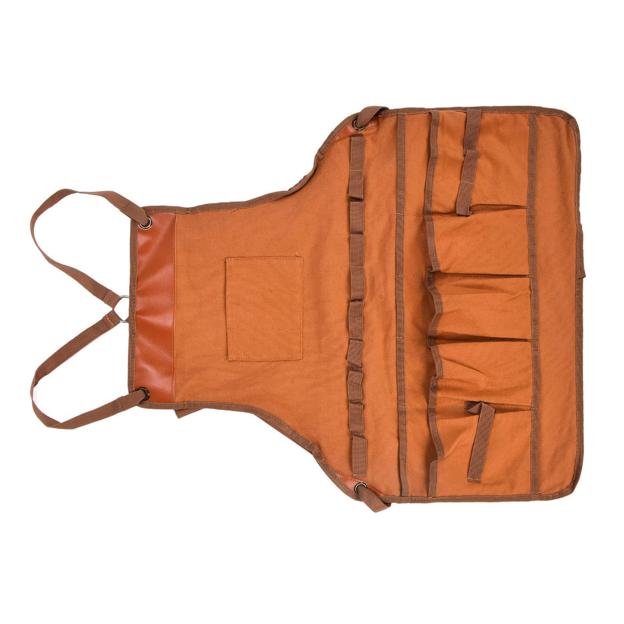 Outdoor Canvas Apron Multifunctional Woodworking Apron for Gardening Camping Barbecue