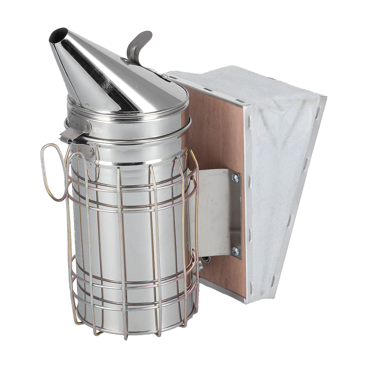 3PCS/Set Beehive Smoker Set Bee Brush Scraper Stainless Steel Smoker Beekeeper Starter Kit for Beekeeping