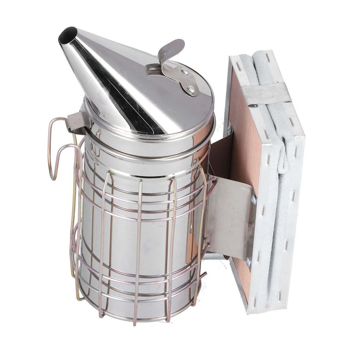 3PCS/Set Beehive Smoker Set Bee Brush Scraper Stainless Steel Smoker Beekeeper Starter Kit for Beekeeping
