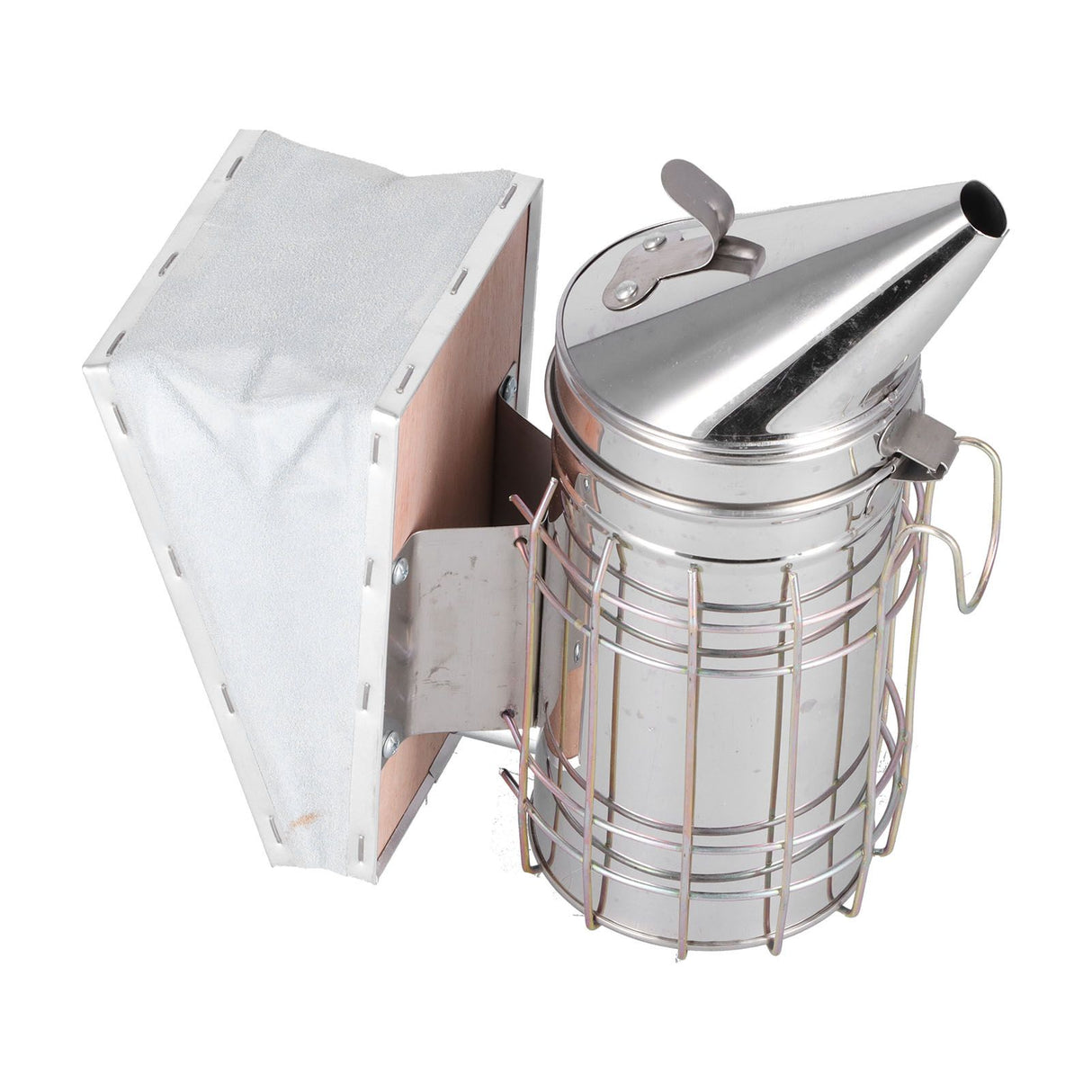 3PCS/Set Beehive Smoker Set Bee Brush Scraper Stainless Steel Smoker Beekeeper Starter Kit for Beekeeping