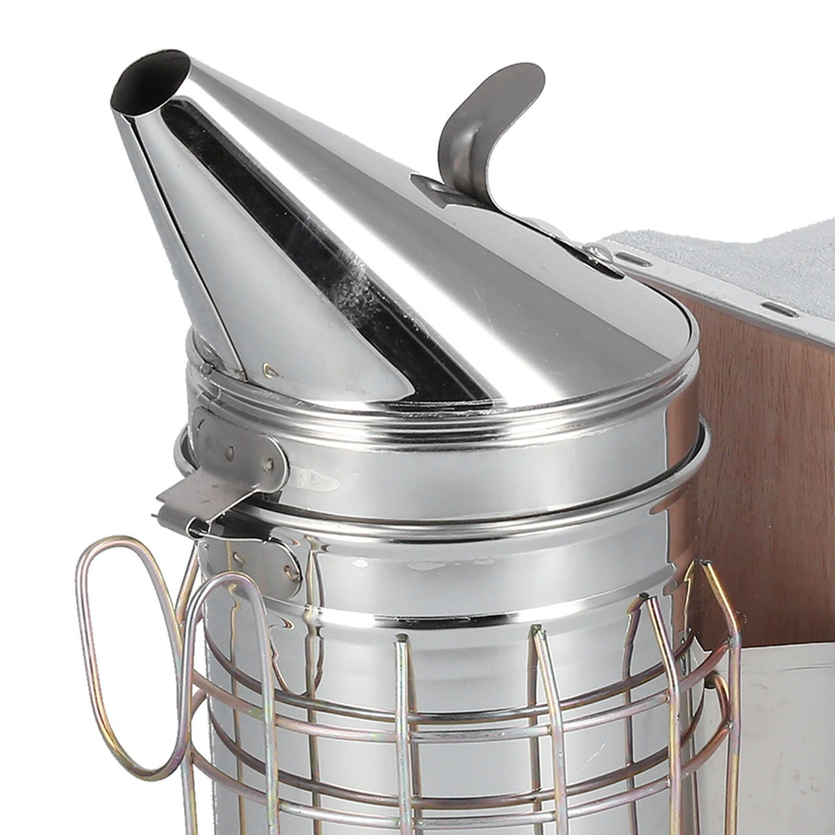 3PCS/Set Beehive Smoker Set Bee Brush Scraper Stainless Steel Smoker Beekeeper Starter Kit for Beekeeping