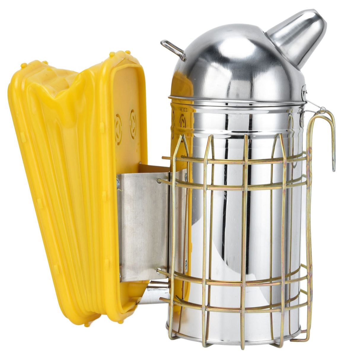Pointed Beehive Smoker with Heat Protection Board Stainless Steel Bee Smoker for Bee House