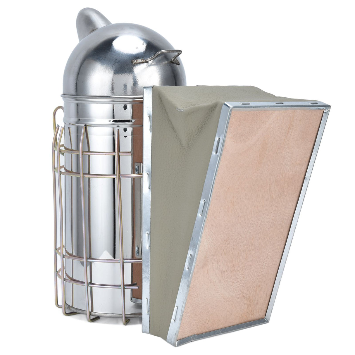 Pointed Beehive Smoker Stainless Steel Beekeeping Equipment Apiculture Tool for Outdoor Bee House