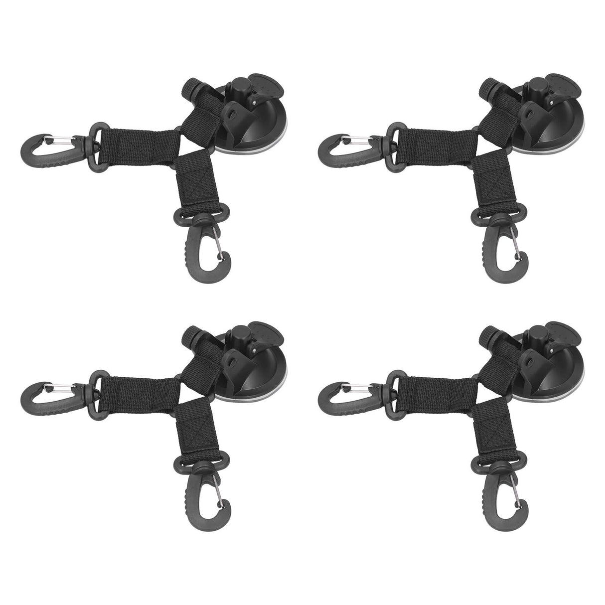 4PCS Suction Cup Anchor Multipurpose Heavy Duty Camping Tent Suction Cup Outdoor Double Head Securing Hook