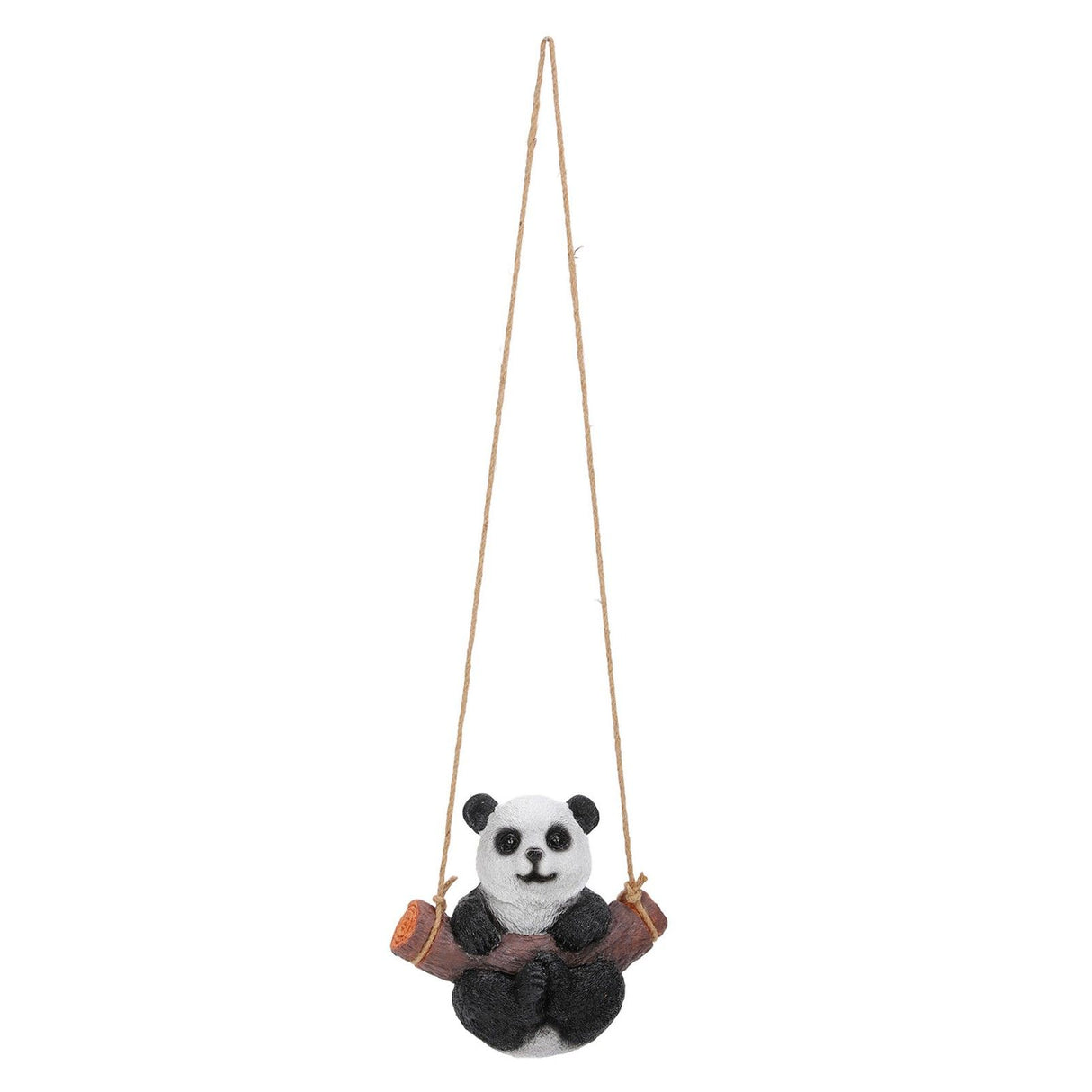 Panda Swing Statue Resin Animal Garden Outdoor Statue for Patio Yard Lawn Home Office