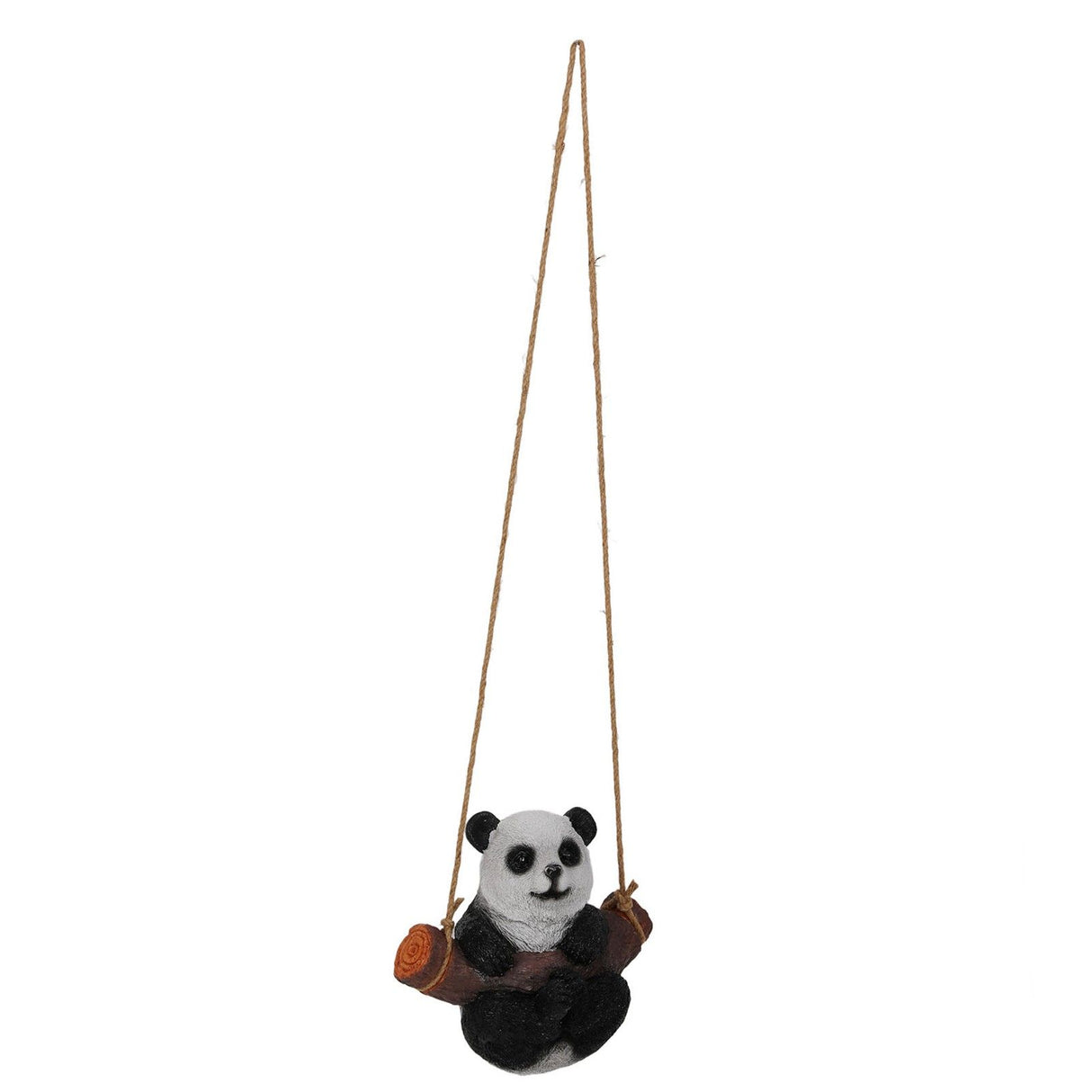 Panda Swing Statue Resin Animal Garden Outdoor Statue for Patio Yard Lawn Home Office