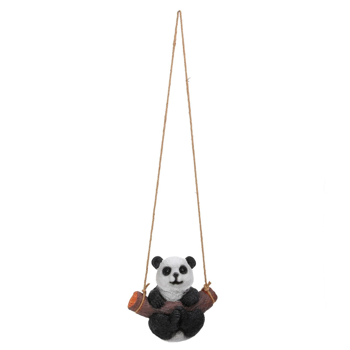 Panda Swing Statue Resin Animal Garden Outdoor Statue for Patio Yard Lawn Home Office