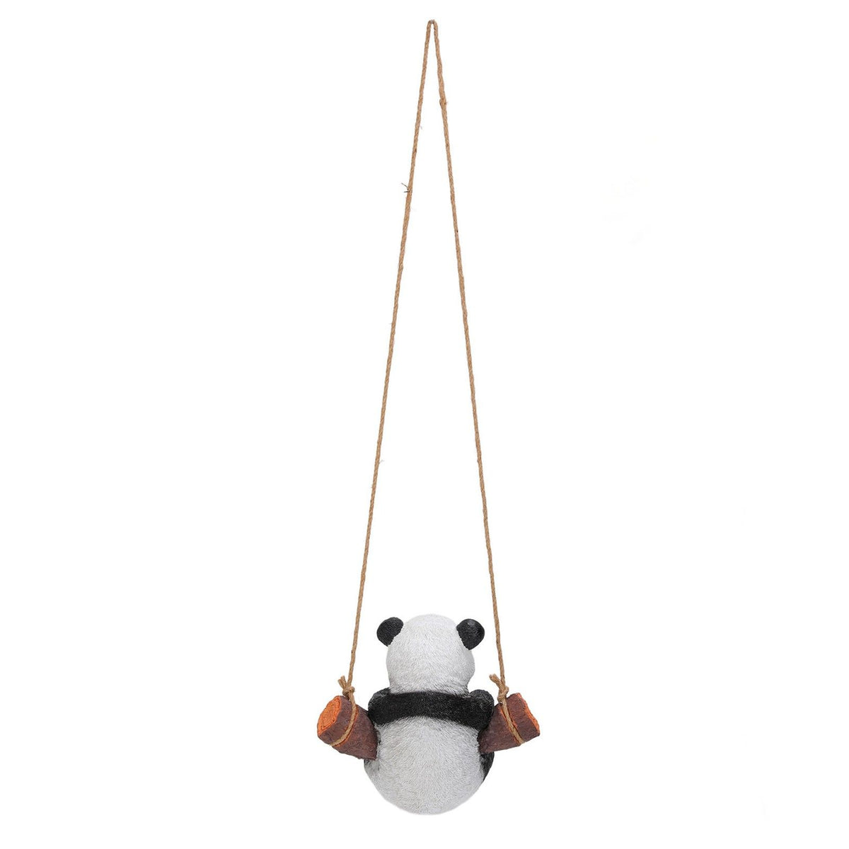 Panda Swing Statue Resin Animal Garden Outdoor Statue for Patio Yard Lawn Home Office