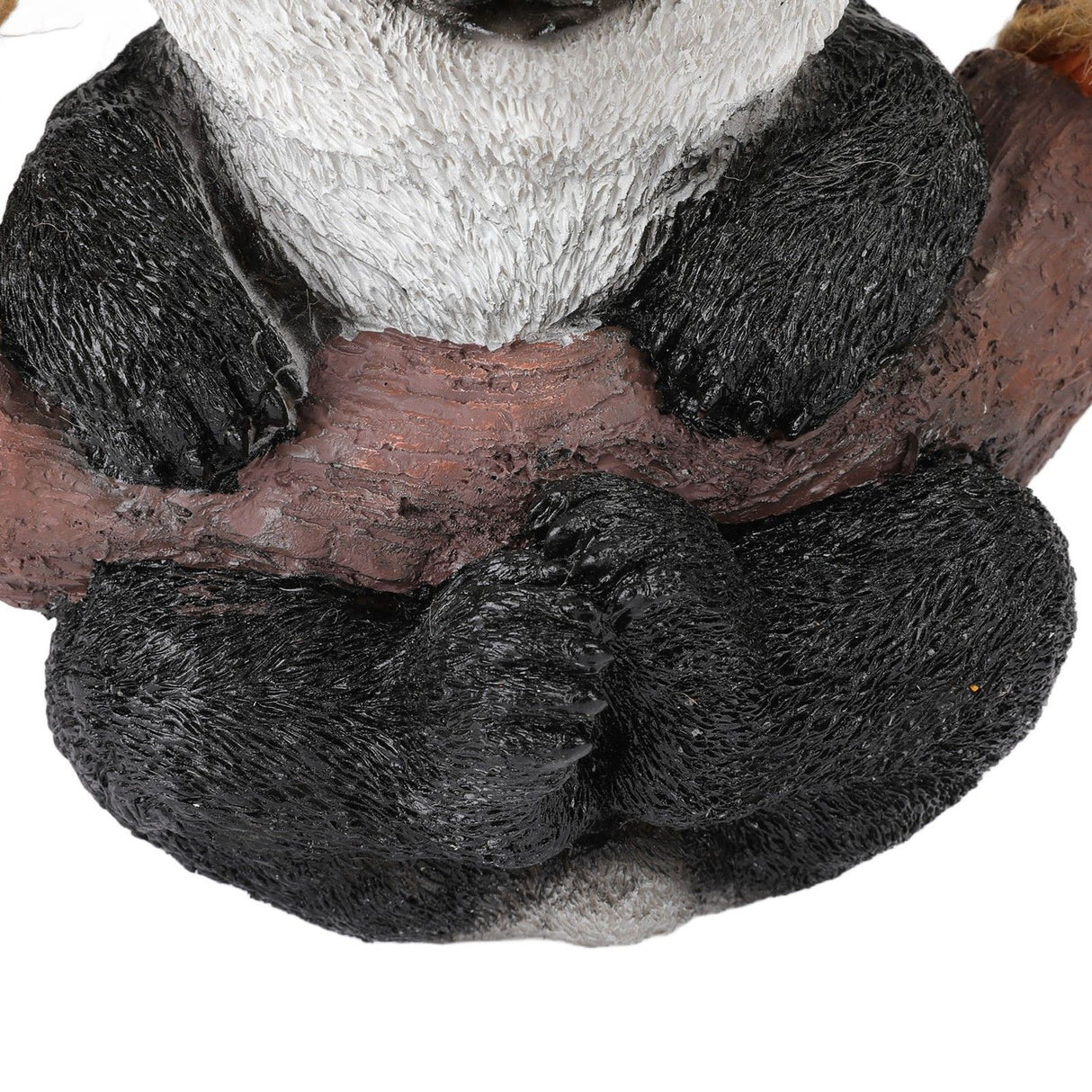 Panda Swing Statue Resin Animal Garden Outdoor Statue for Patio Yard Lawn Home Office