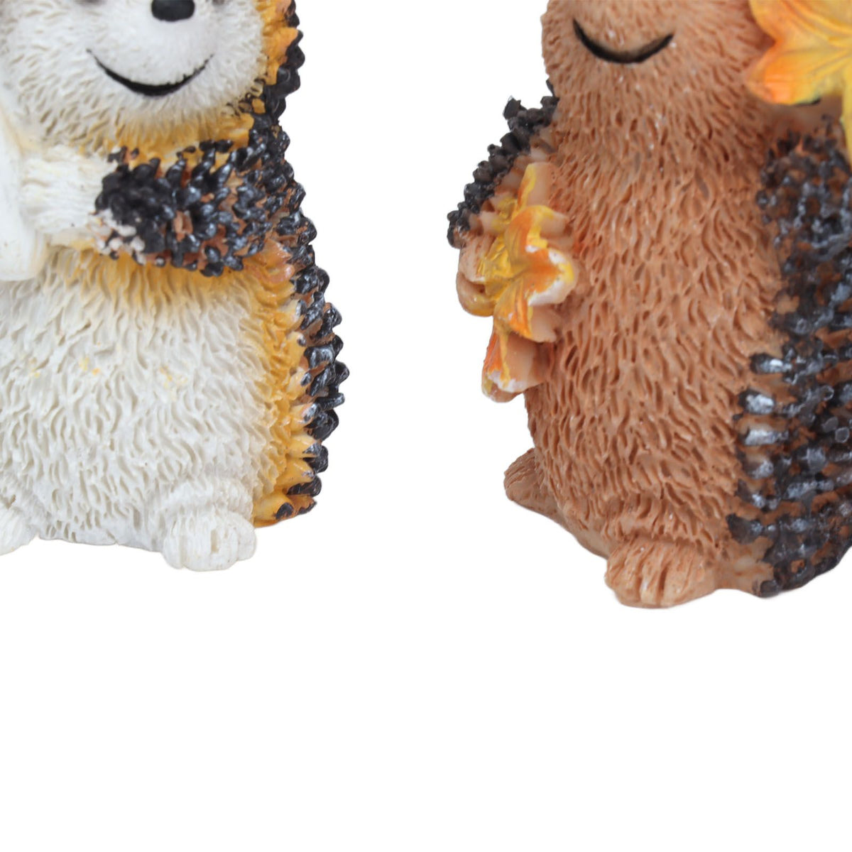 1 Pair Resin Hedgehog Ornament Micro Landscape Animal Decoration for Birthday Bedroom Study