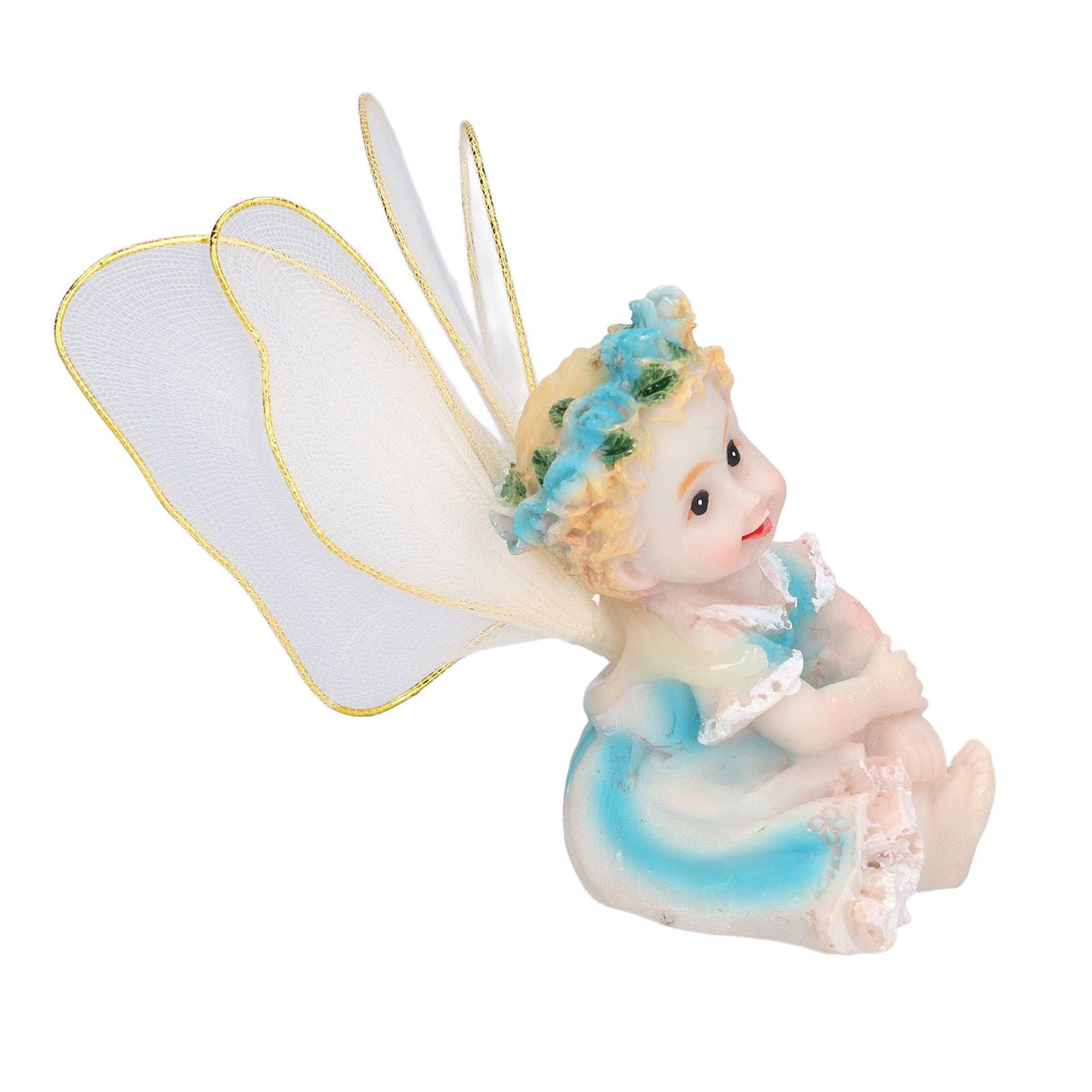 4Pcs Flower Fairies Figurines Garden Home Ornament Fairy Figures Resin Craft Bonsai Decoration
