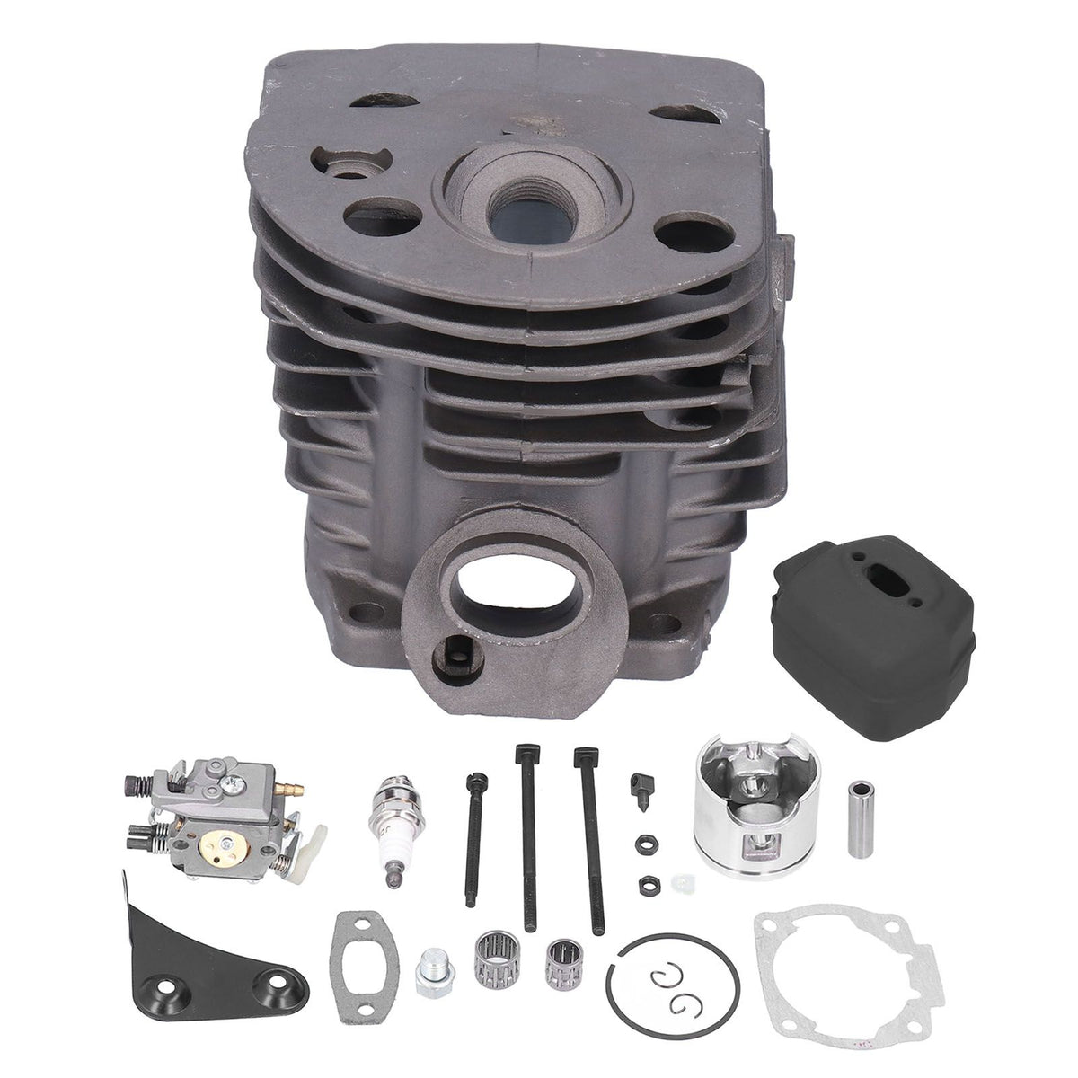 46mm Cylinder Piston Carburetor Spark Plug Gasket Set Replacement Fit for Husqvarna 55 51 Chainsaw