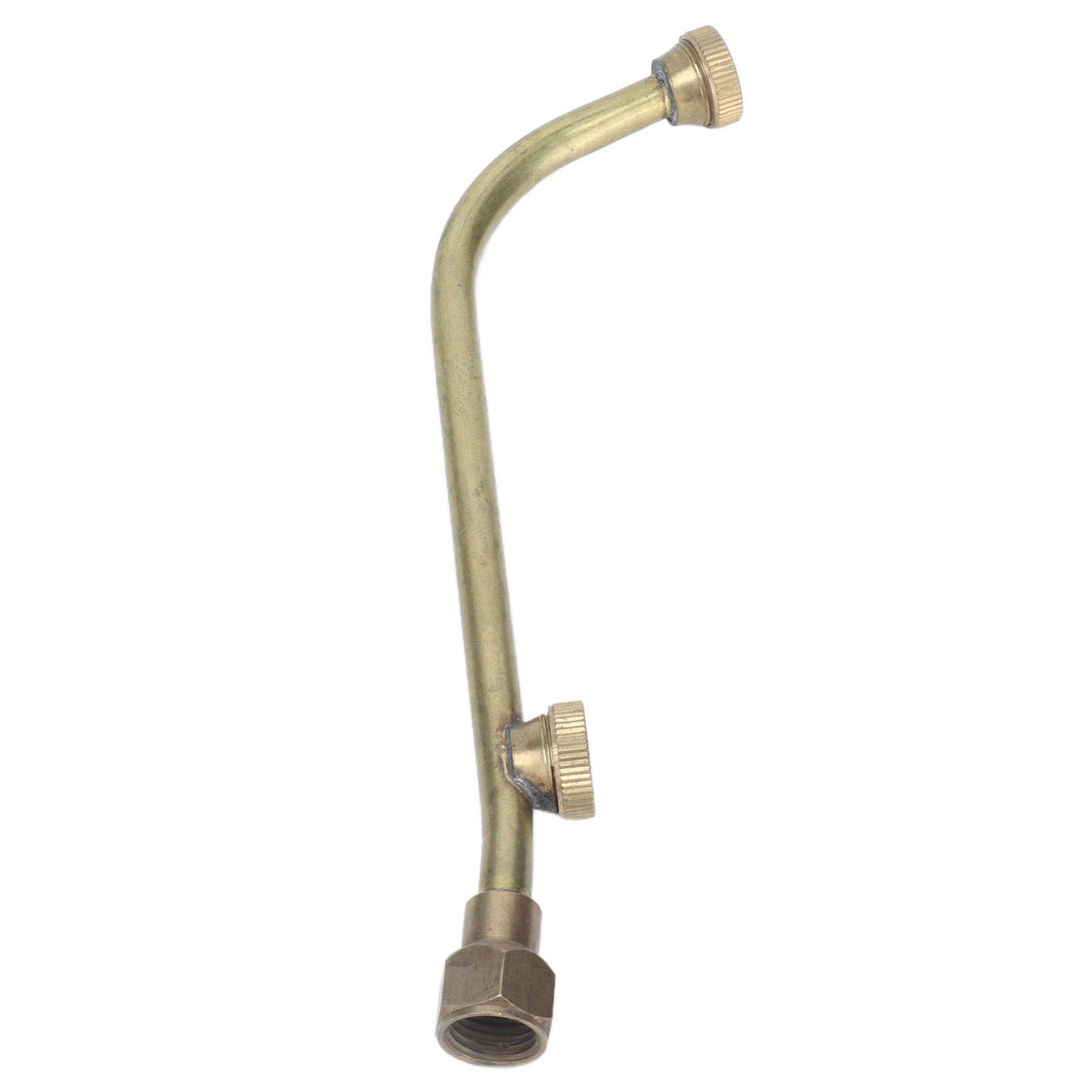 Garden Sprayer Nozzle Double Outlets Brass Agricultural Water Mist Atomizing Sprinkler G1/4 Inner Wire Connector