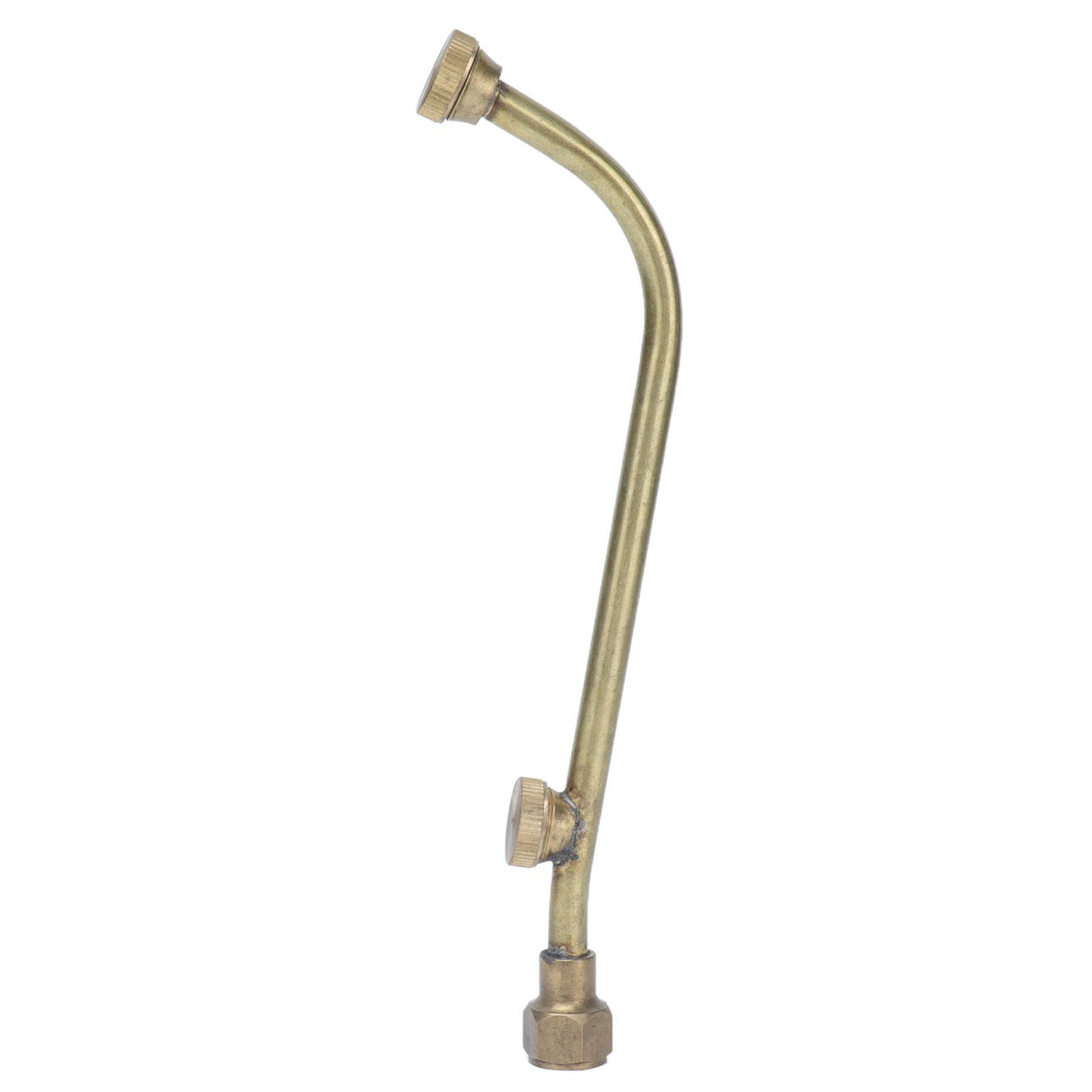 Garden Sprayer Nozzle Double Outlets Brass Agricultural Water Mist Atomizing Sprinkler G1/4 Inner Wire Connector