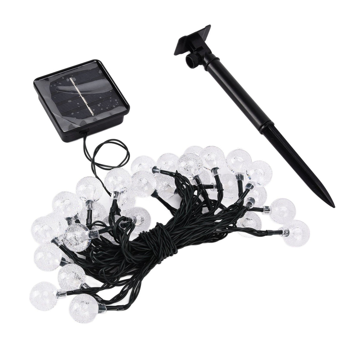 21ft 30LED Solar String Light Warm Waterproof Lamp String Light for Outdoor Yard Lawn Decor