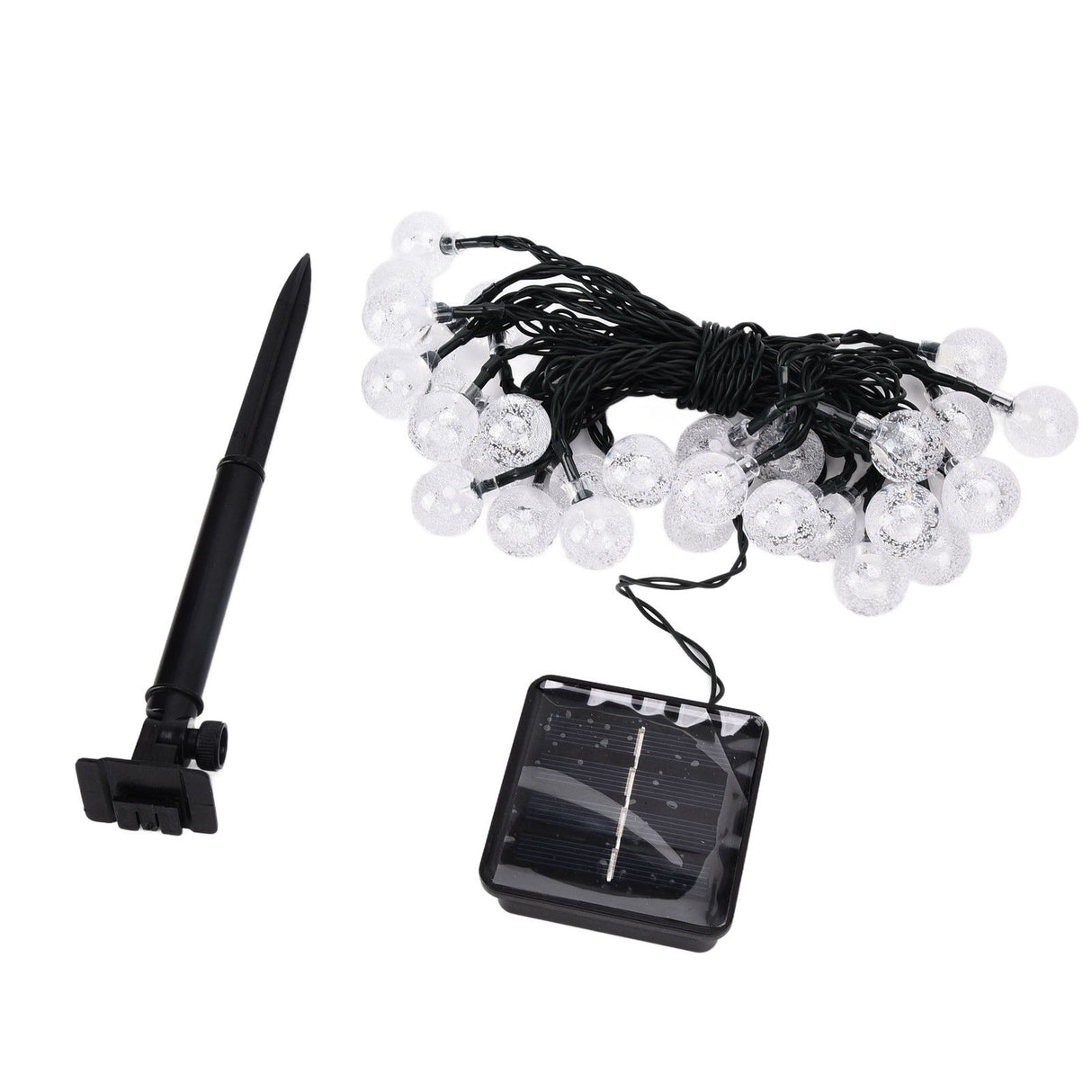 21ft 30LED Solar String Light Warm Waterproof Lamp String Light for Outdoor Yard Lawn Decor