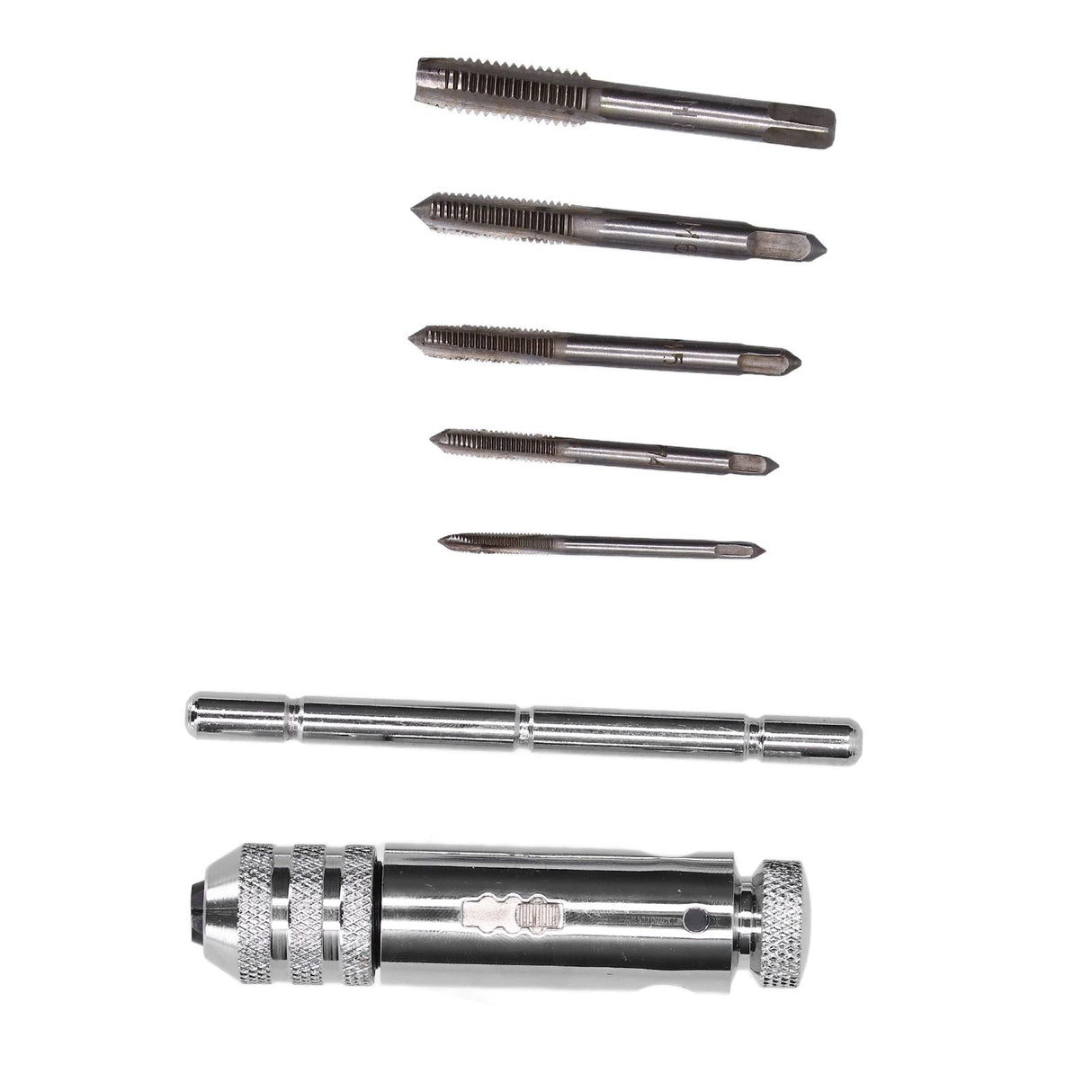 Ratchet Tap Wrench Rigid Hold 3 Positions Gear Box Adjustable Various Tap Sizes T Handle Tap Wrench for Faucet Reamer