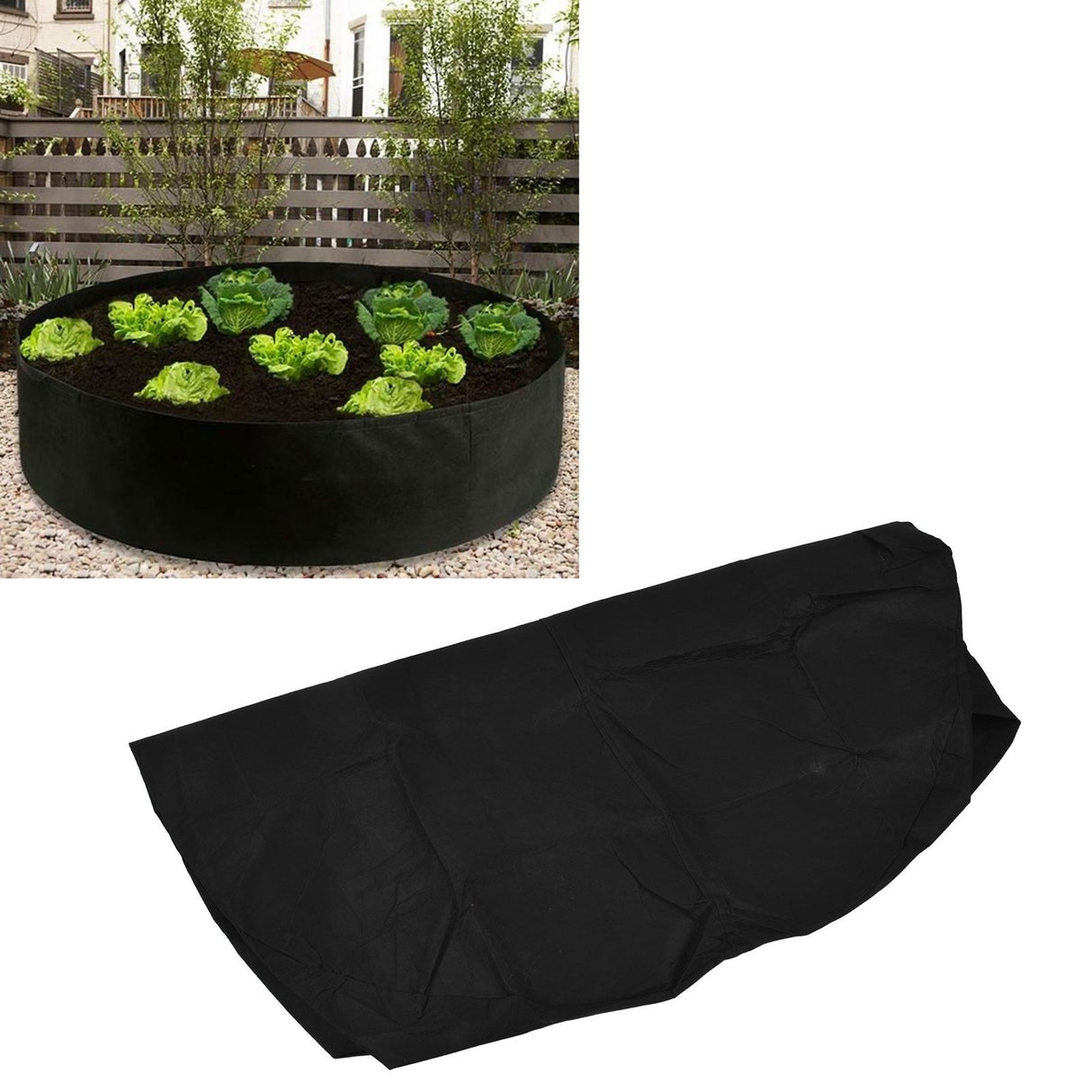 100 Gallon Round Planter Grow Bag Breathable Planting Container for Flowers Vegetables Fruits