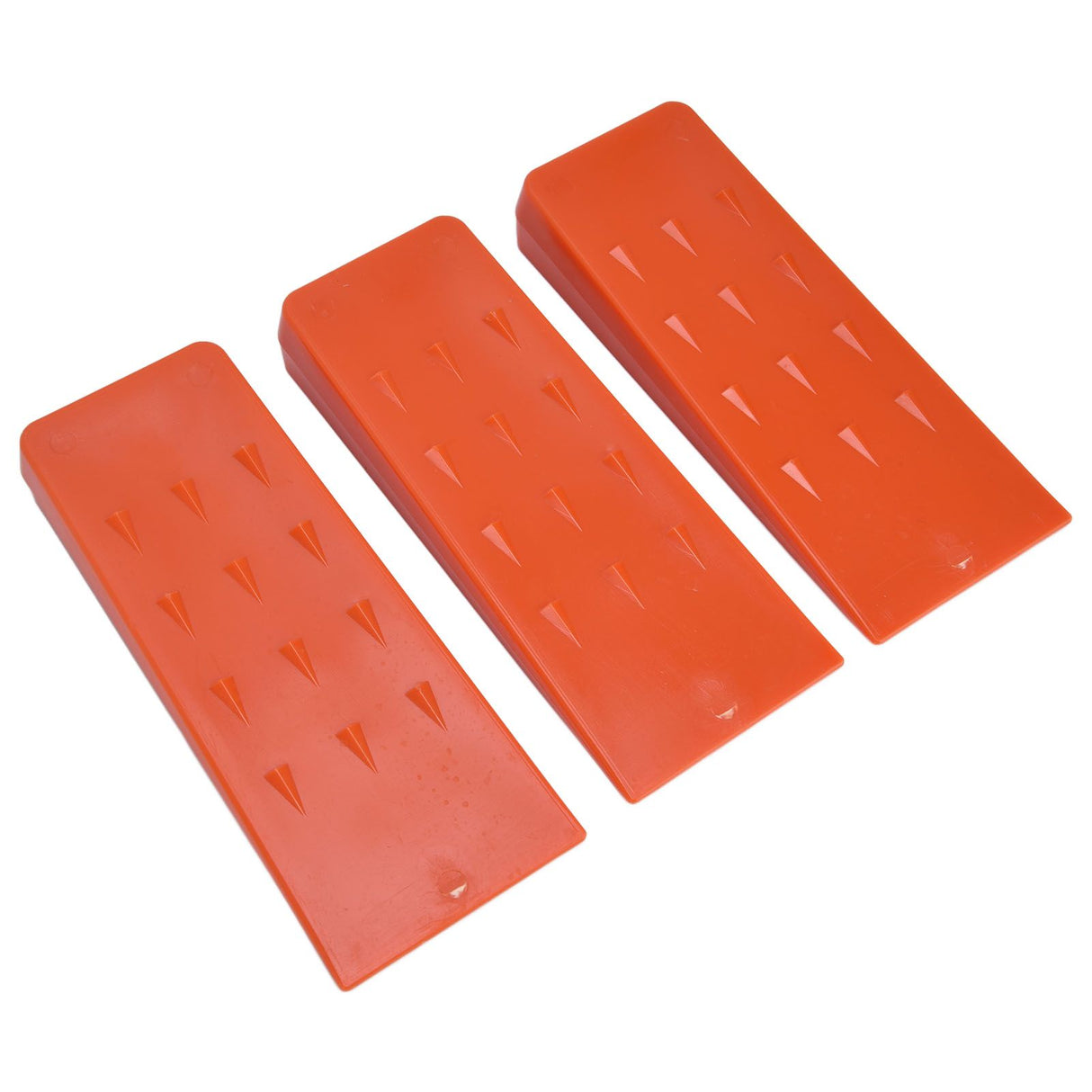 3pcs 8in Felling Wedges Spiked Plastic Safe Logging Tools for Chainsaws Tree Cutting