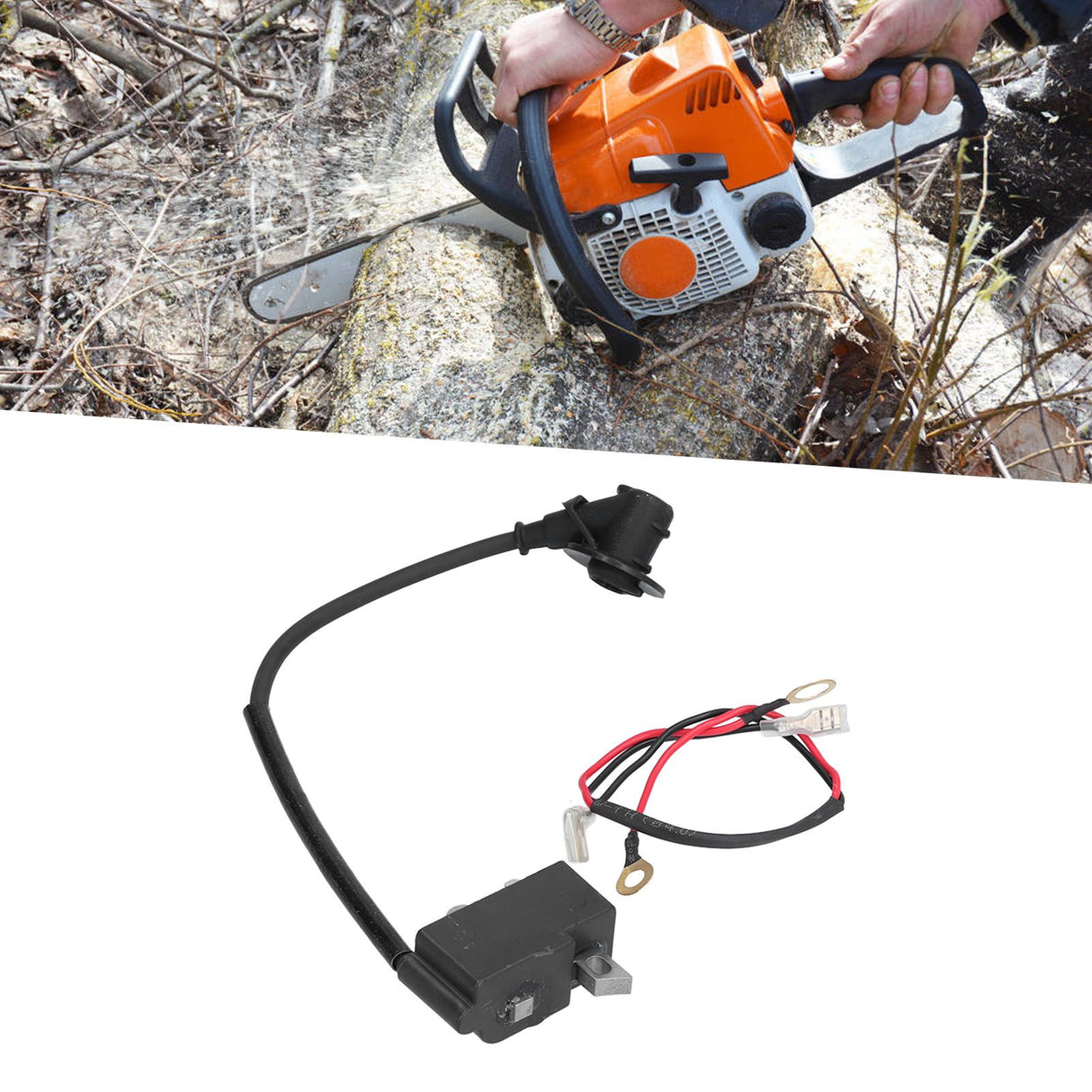 Ignition Coil Module 181143204 Replacement Part for DOLMAR PS‑460 PS‑500 PS‑5000 Chain Saw