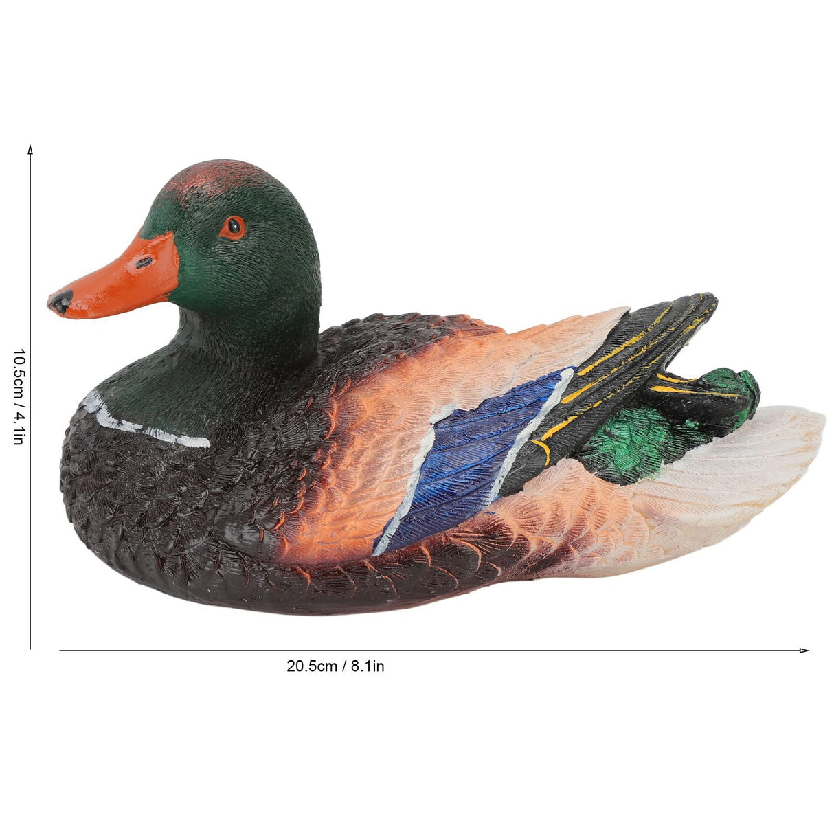 Simulation Water Floating Duck Sculpture Ornament Synthetic Resin Artware Fountain Pond Decoration