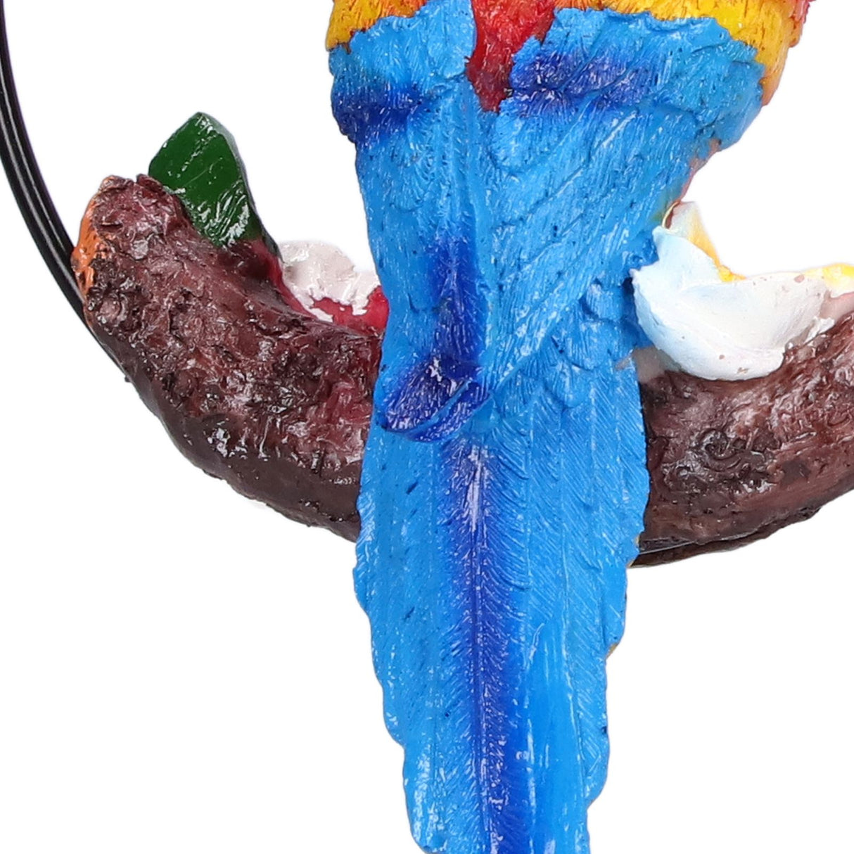 Macaw Garden Pendant Synthetic Resin Hanging Ring Parrots Sculpture for Pathway Yard Patio Lawn