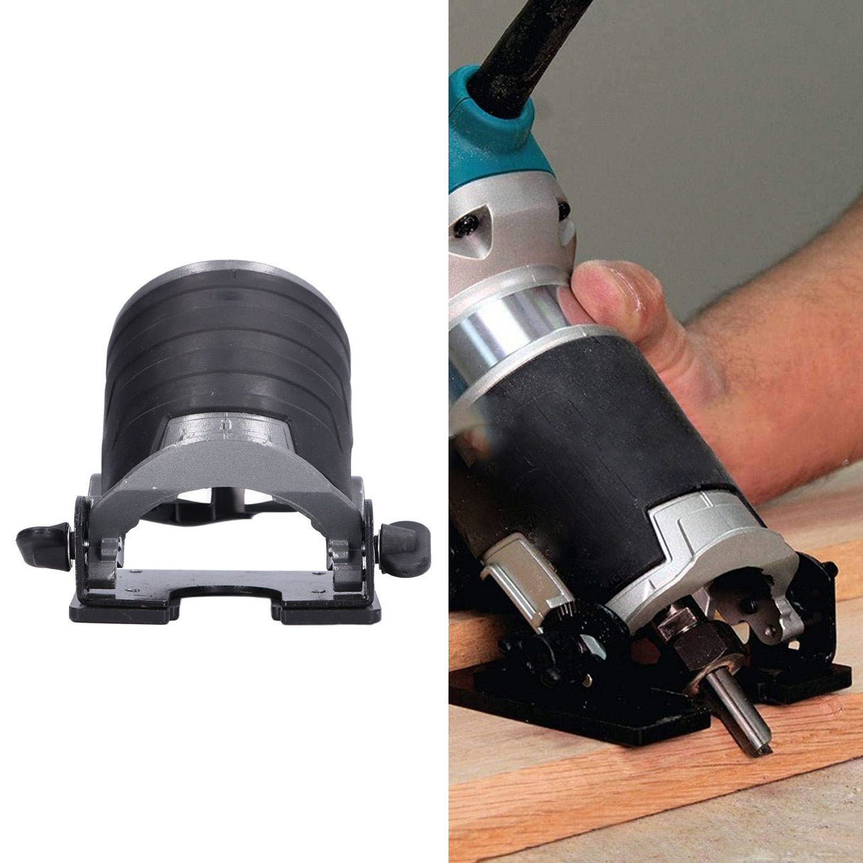Electric Trimming Machine Base Aluminum Adjustable Woodworking Trimmer Base for Outdoor Garden