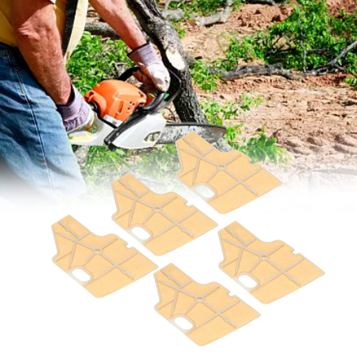 5Pcs Plastic Air Filter Cleaner for STIHL 070 070av 090 090av Chainsaws Parts 1106 120 1602