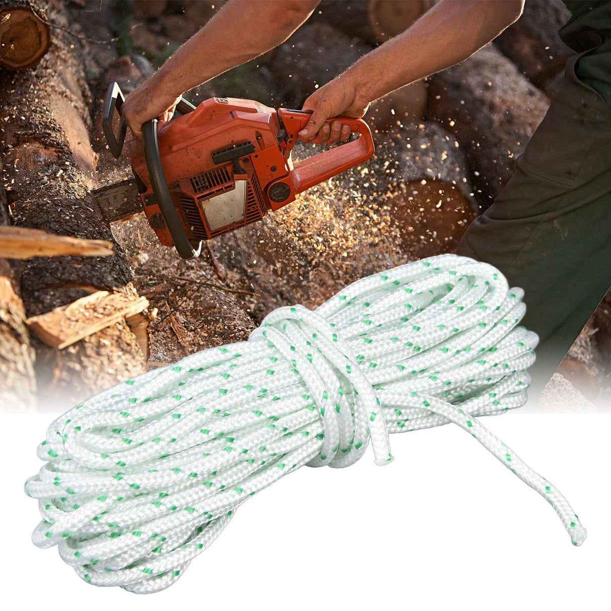 3.5MM Nylon Starter Rope Wear Resistant Garden Chainsaw Starter Pull Cord for Craftsman Lawn Mower8m / 26.2ft