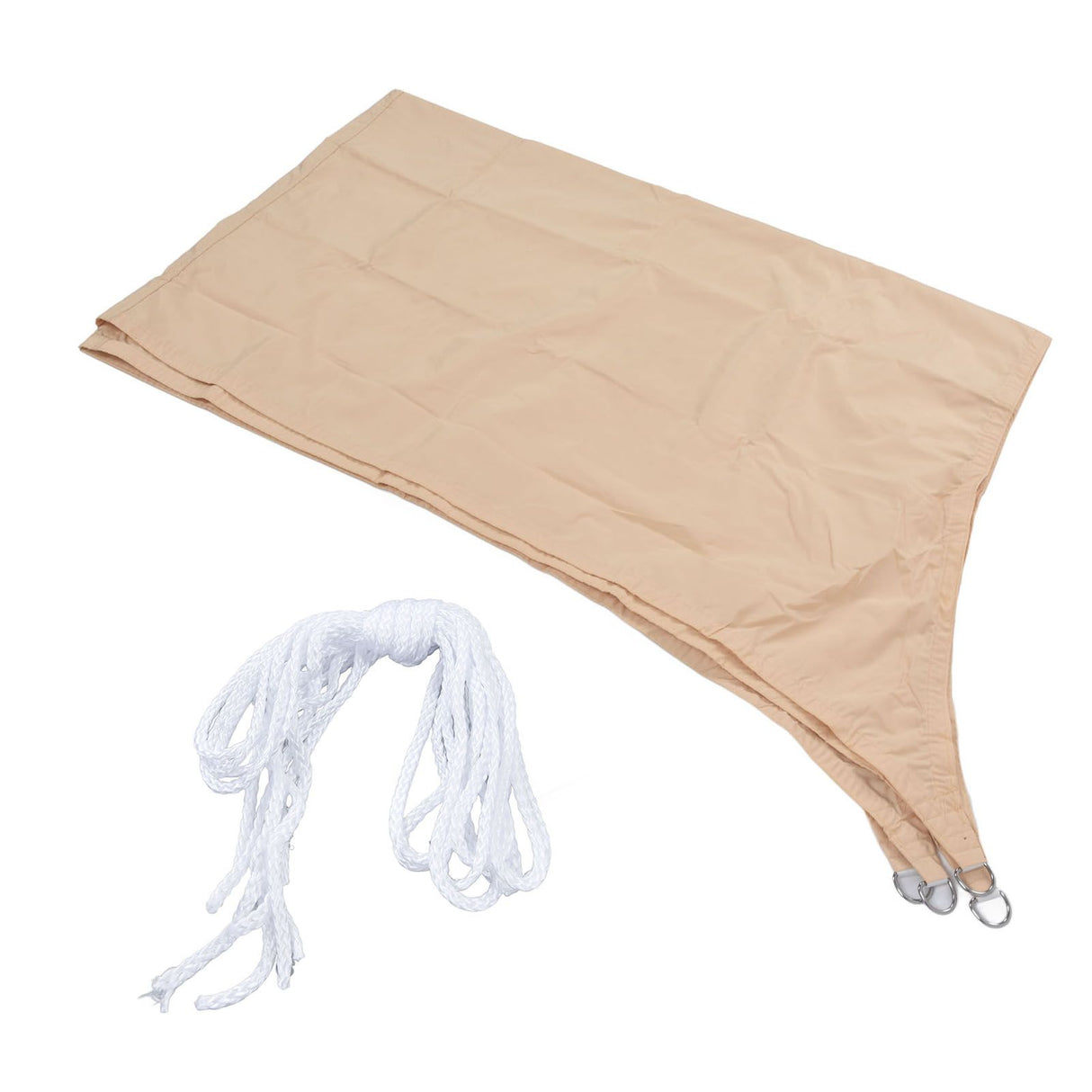 Sun Shade 2x3m Quadrangle Beige Wear Resistant Durable Polyester Waterproof Widely Used Portable Lightweight Shade Sail