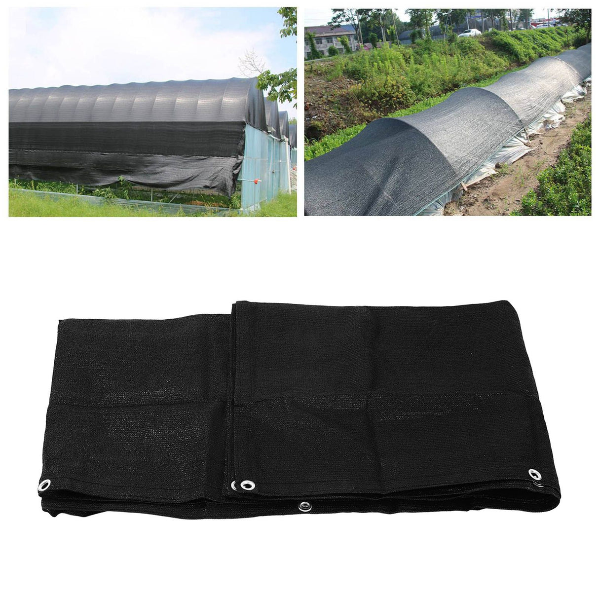 3x0.9m/9.84x2.95ft Black Balcony Privacy Screen Cover Garden Windscreen Mesh Shade Fence Net for Patio Backyard Porch