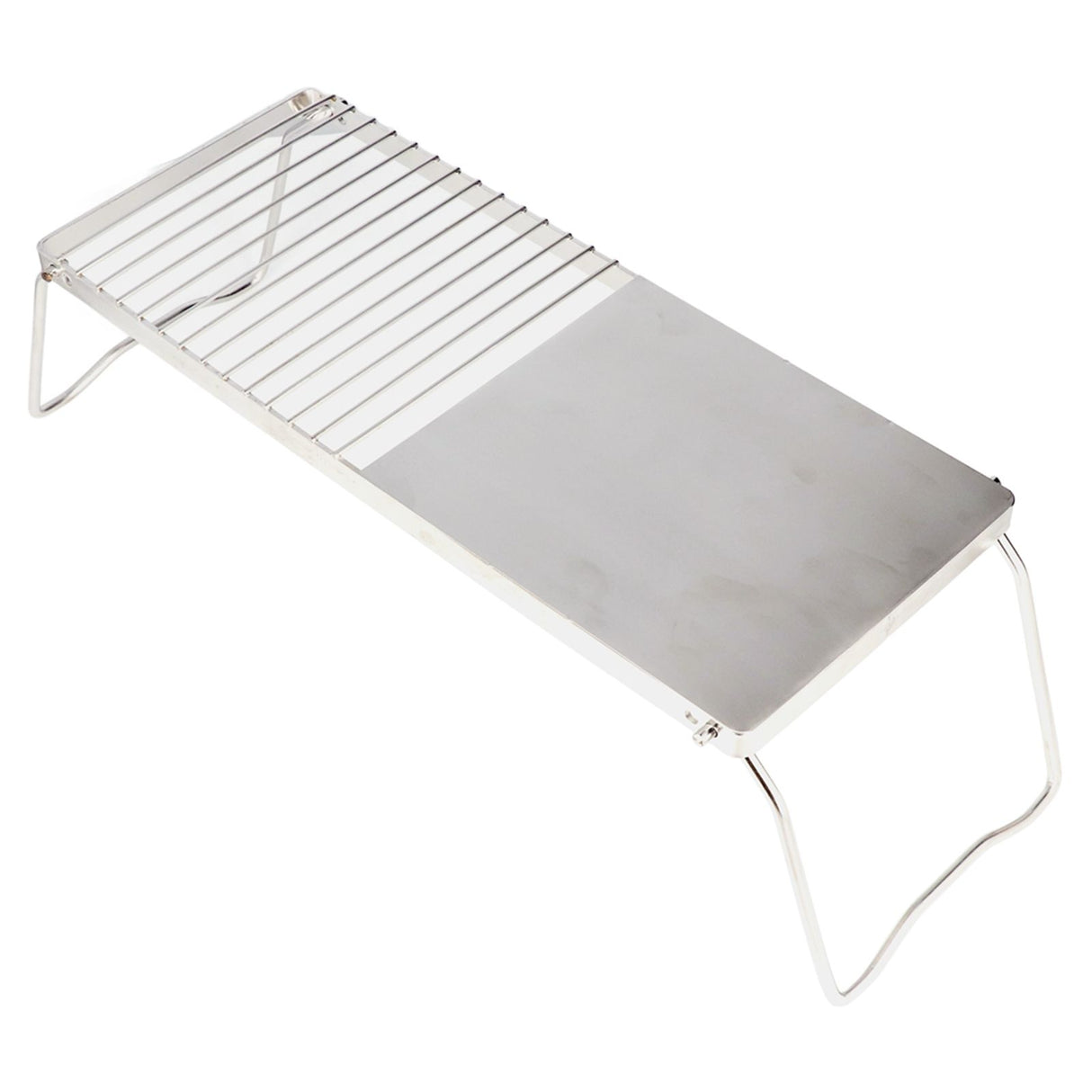 Grill Stand Multifunctional Folding Stainless Steel Outdoor Kitchen Stand for BBQ Grilling Camping Trip Travel