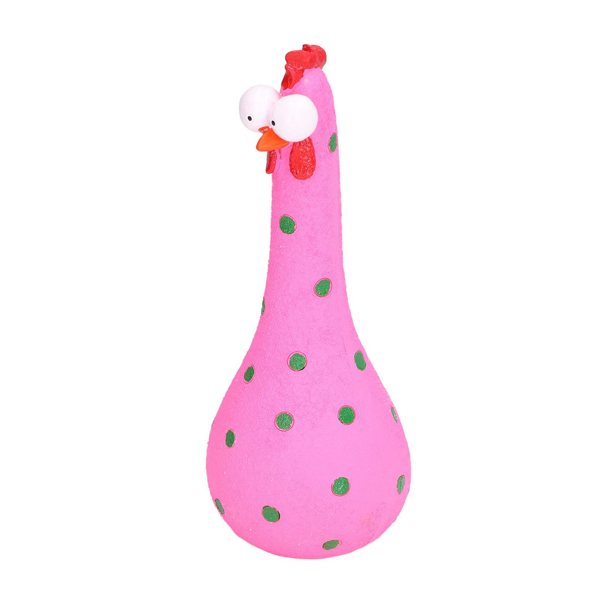 Chicken Statue Long Neck Microlandschaft Hand Crafted Resin Animal Garden Statues for Garden Yard Art DecorationPink