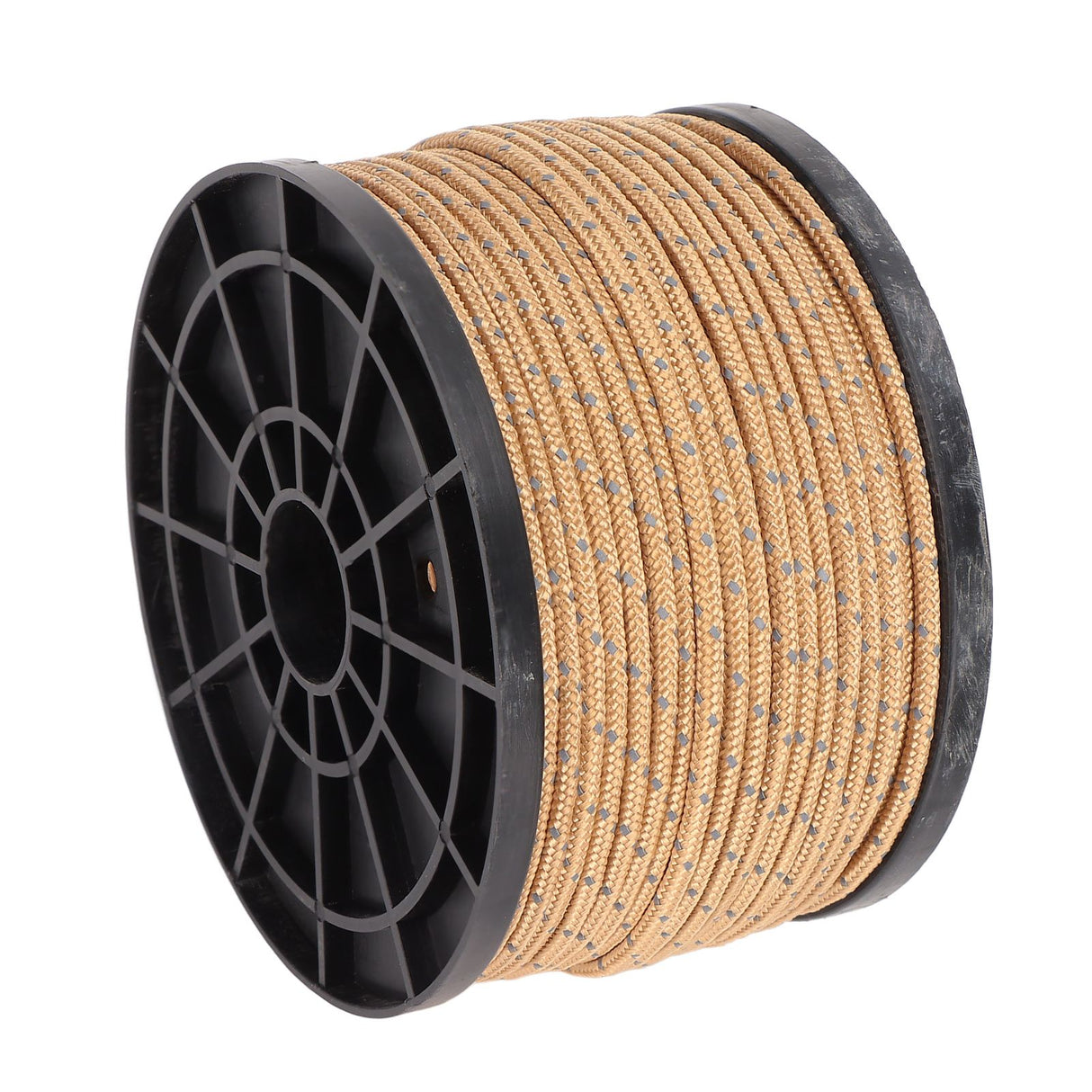 Camping Tent Rope 50 Meters High Density Anti UV Wear Resistant Khaki Reflective Outdoor Camping Rope