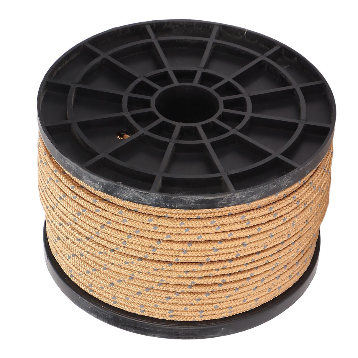 Camping Tent Rope 50 Meters High Density Anti UV Wear Resistant Khaki Reflective Outdoor Camping Rope