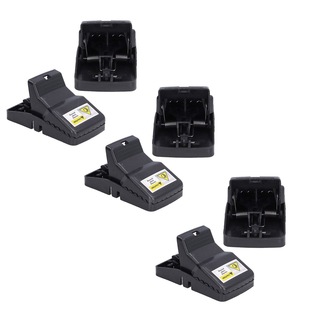6Pcs Mouse Traps Plastic Material High Sensitivity Touchless Design Safe Reusable Rat Catcher Trapping Tool