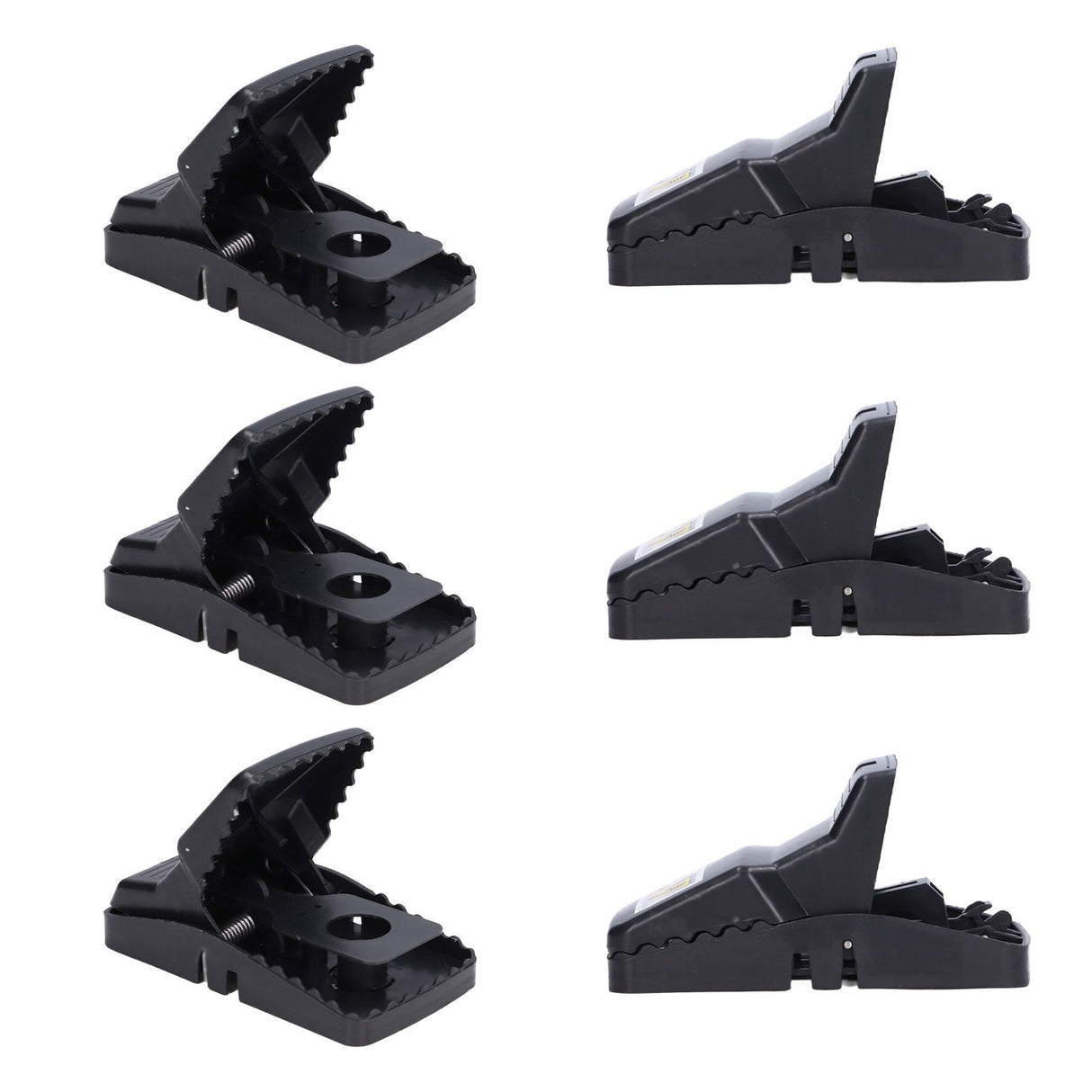 6Pcs Mouse Traps Plastic Material High Sensitivity Touchless Design Safe Reusable Rat Catcher Trapping Tool