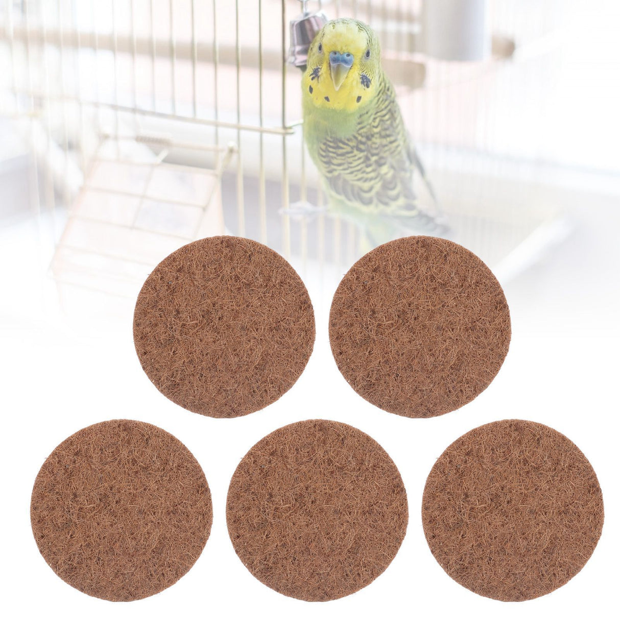 5pcs Bird Eggs Mat Reed Leaves Material Wear Resistance Soft Comfortable Bird Nesting Pads for Small Furry Pets