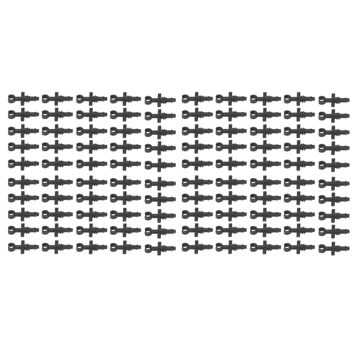 100Pcs 4/7mm Hose Micro Barbed End Plugs Irrigation Fitting Kit for Gardens Landscaping Lawns