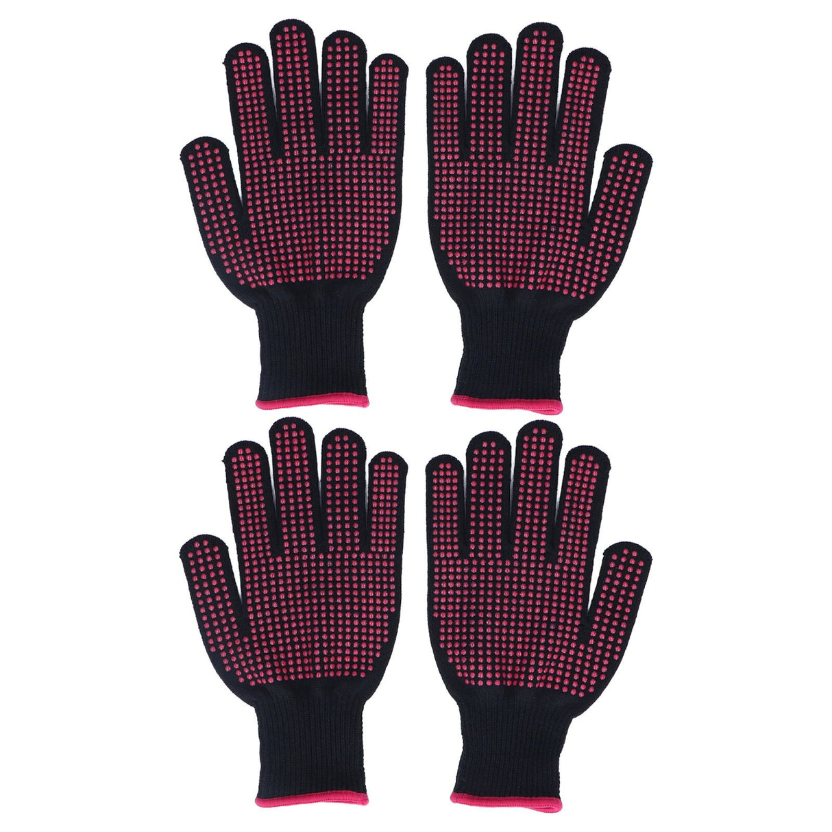 2 Pairs Cut Resistant Gloves Kitchen Gardening Safety Protection Tool for Wood CarvingPink 25cm