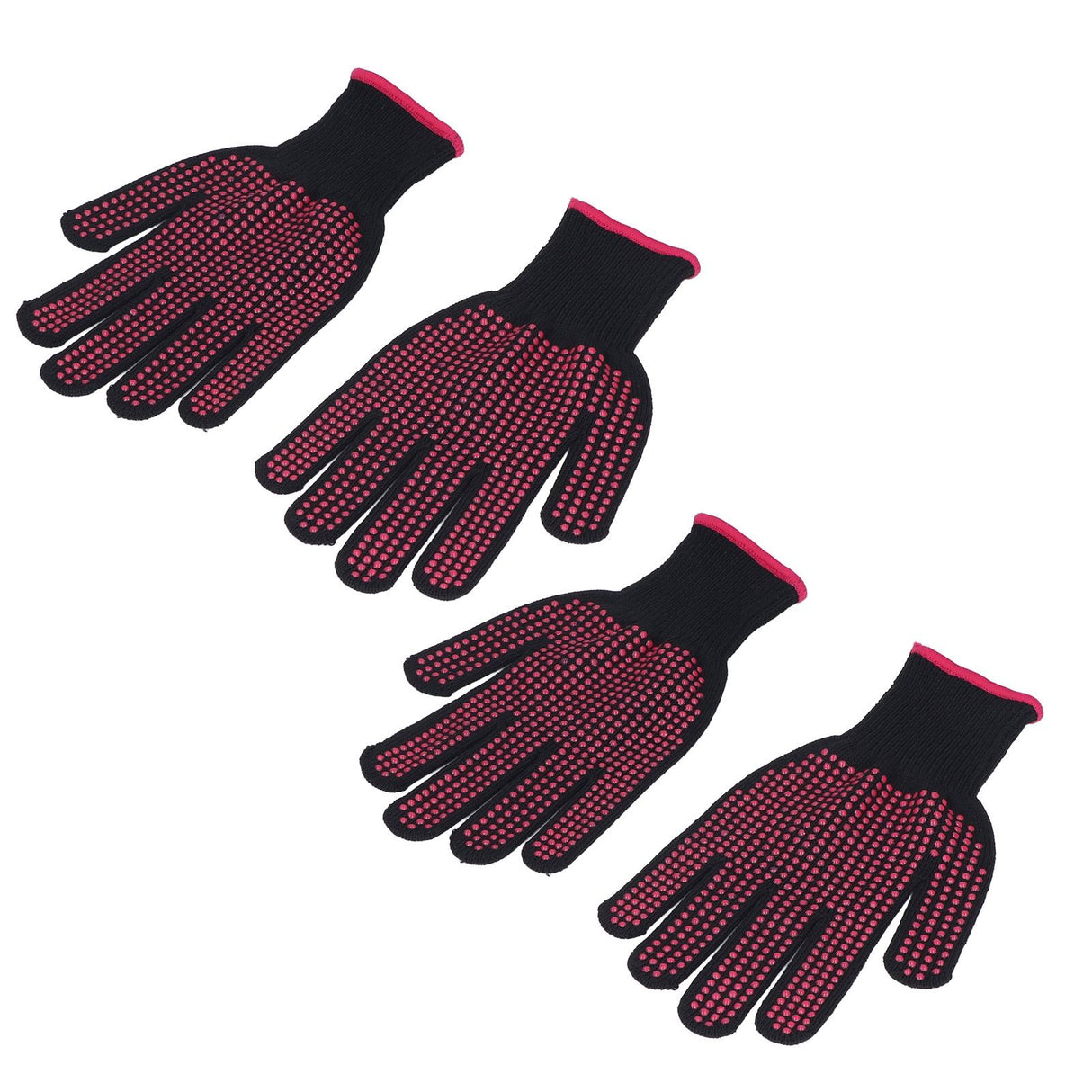 2 Pairs Cut Resistant Gloves Kitchen Gardening Safety Protection Tool for Wood CarvingPink 25cm