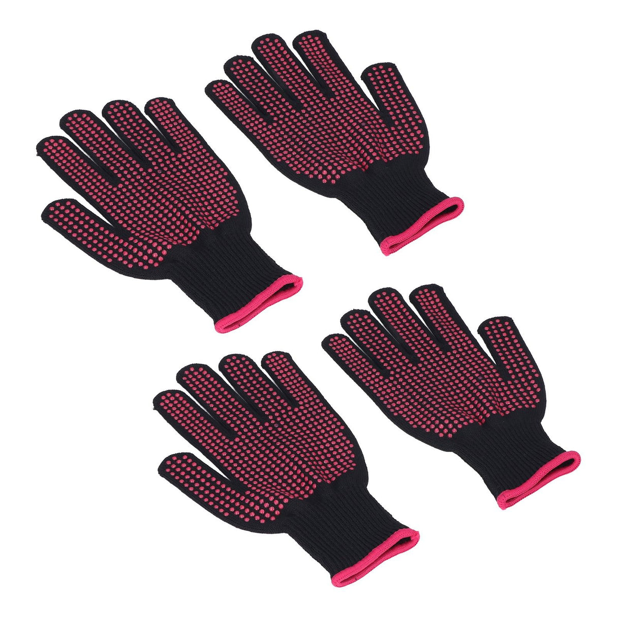 2 Pairs Cut Resistant Gloves Kitchen Gardening Safety Protection Tool for Wood CarvingPink 25cm