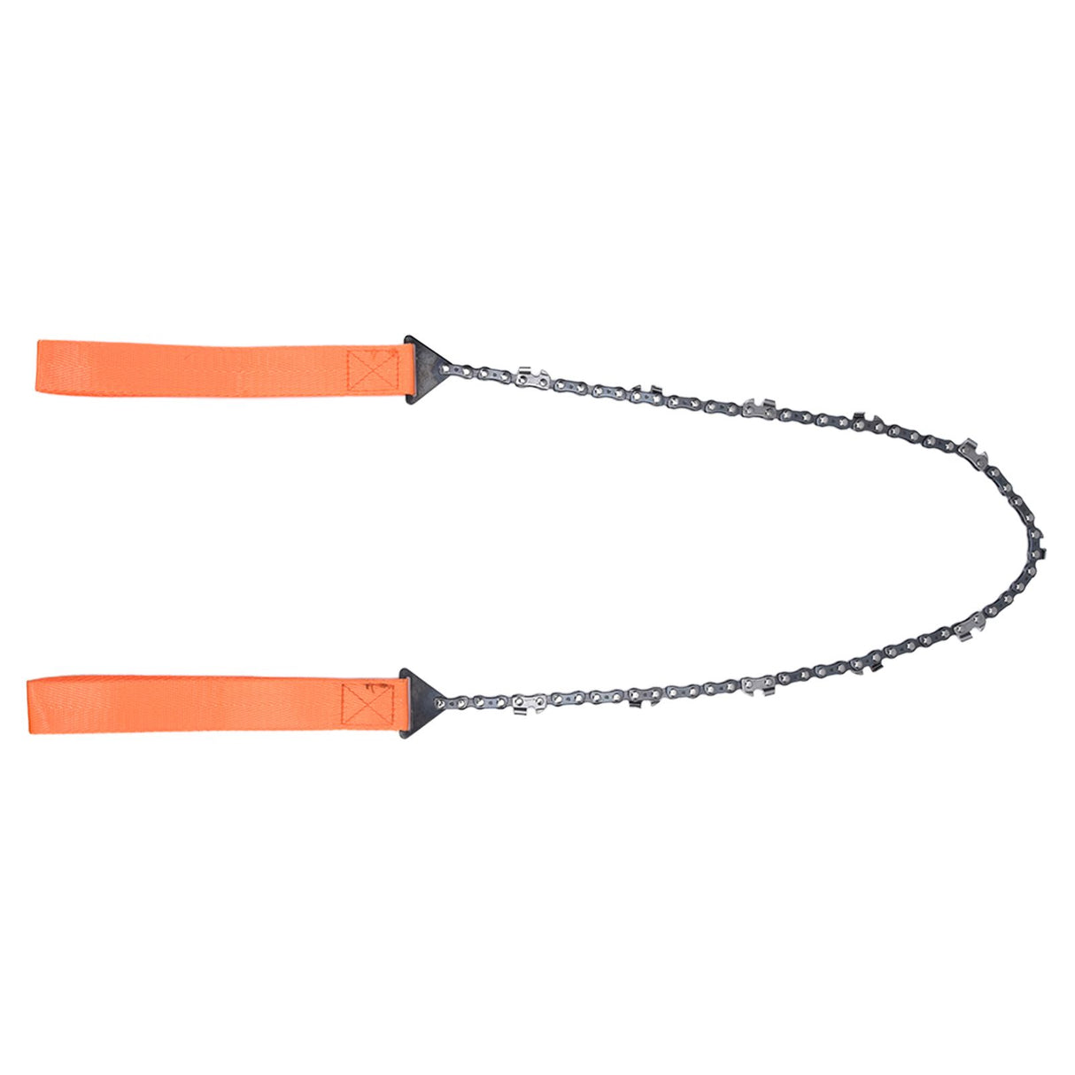 24 Inch Outdoor Pocket Chainsaw Survival Zipper Saw Hand Saw Chain Tool for Wood Cutting Orange