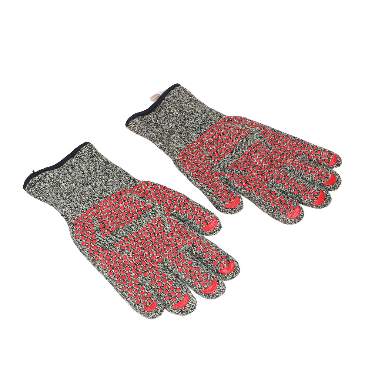 Heat Resistant Gloves Aramid Silicone Cotton BBQ Grill Oven Mitts 500℃ High Temperature Resistance 30cm