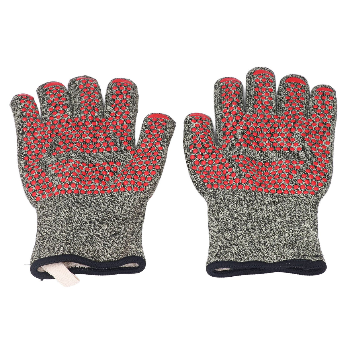 Heat Resistant Gloves Aramid Silicone Cotton BBQ Grill Oven Mitts 500℃ High Temperature Resistance 30cm