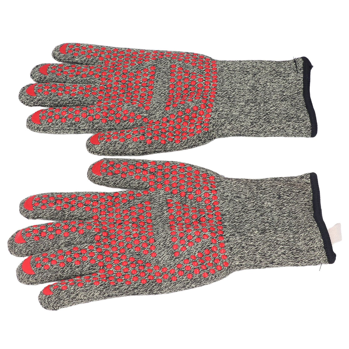 Heat Resistant Gloves Aramid Silicone Cotton BBQ Grill Oven Mitts 500℃ High Temperature Resistance 30cm