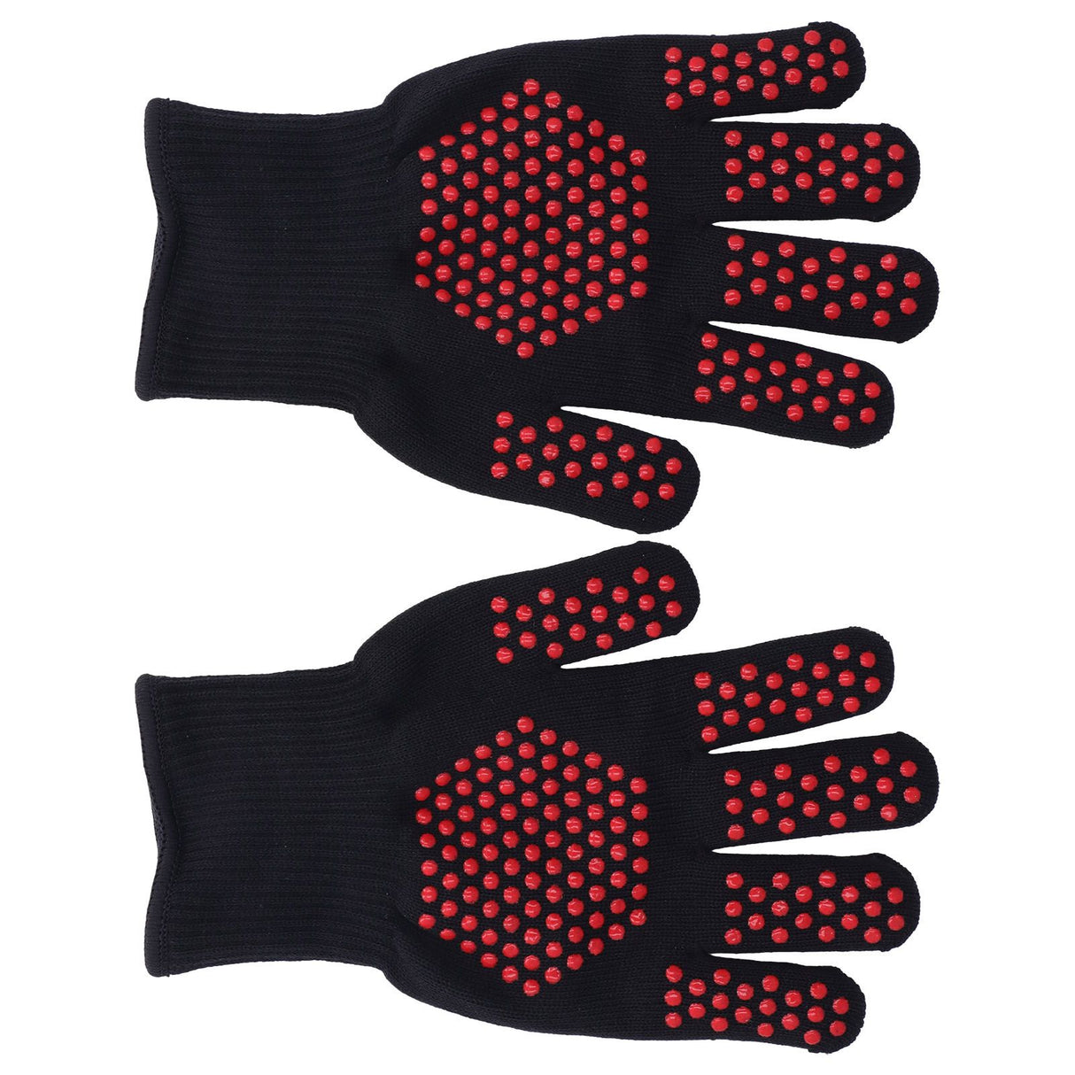 Heat Resistant Gloves 25cm Separate Fingers Hot Proof Mitts Cooking Tool for BBQ Welding